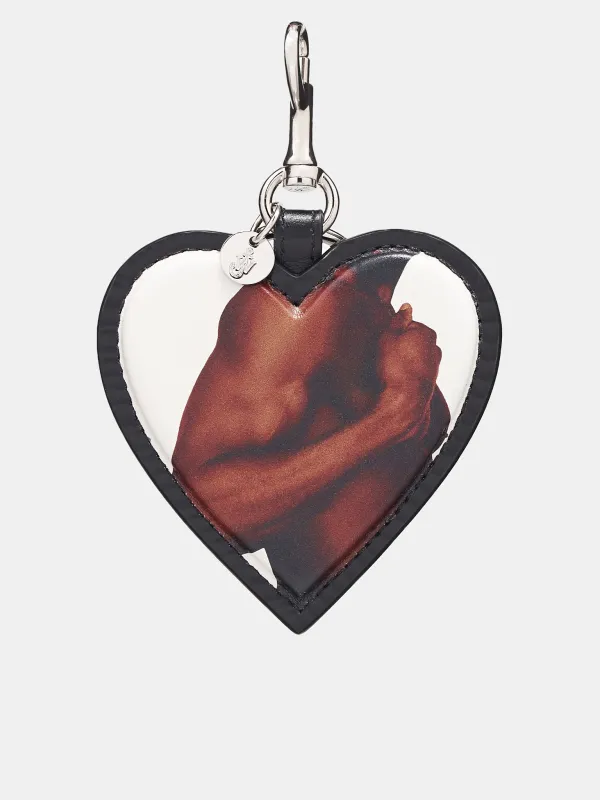 Heart Keyring (AC0286-LA0290-022-OFFWHITE-BLA) sold by lorenzo