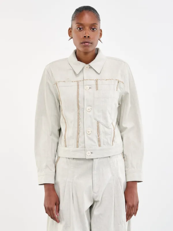 Shirt Jacket (YU-Y01-028-1-OFF-WHITE) sold by lorenzo