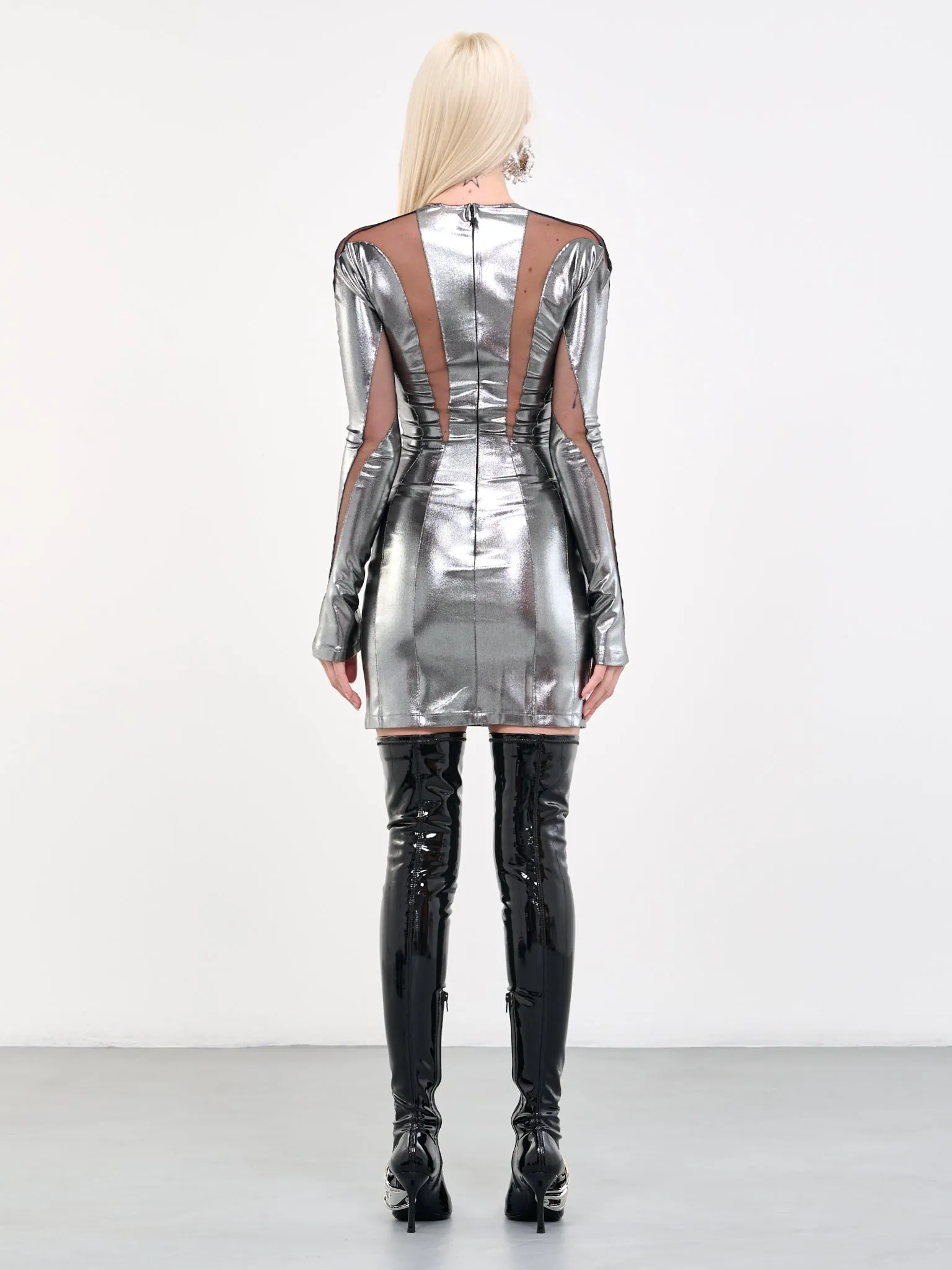 Illusion Dress (S1R01386856-R01386-CHROME-SILV) sold by lorenzo product image thumbnail 3