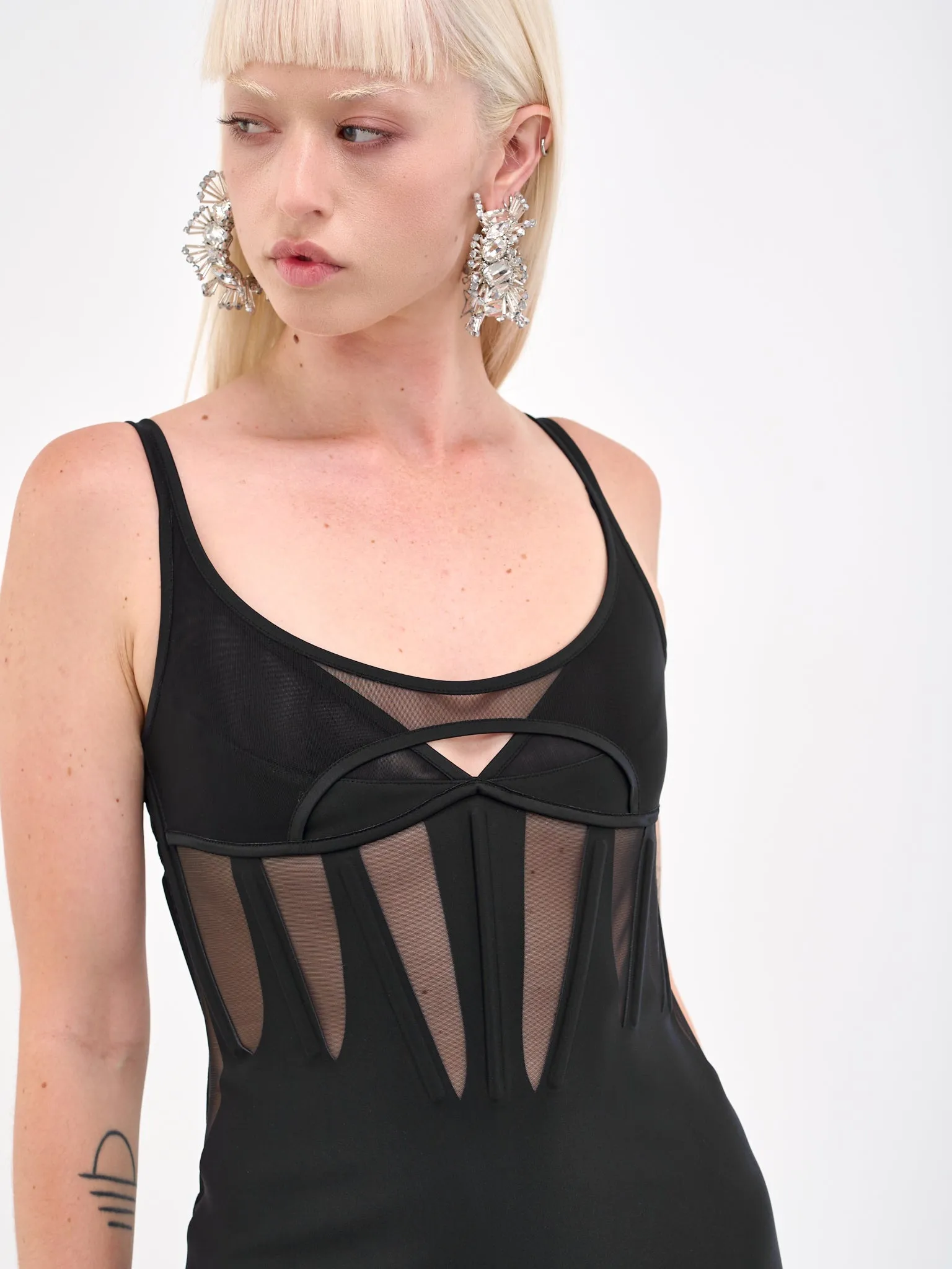 Corset Dress (S1R01377691-B1919-BLACK-BLACK) sold by lorenzo product image thumbnail 4
