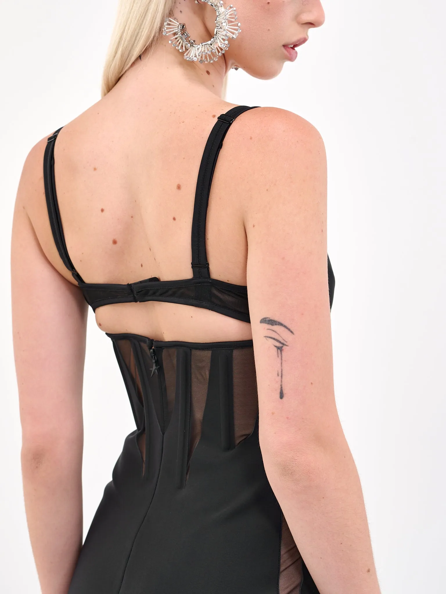 Corset Dress (S1R01377691-B1919-BLACK-BLACK) sold by lorenzo product image thumbnail 5