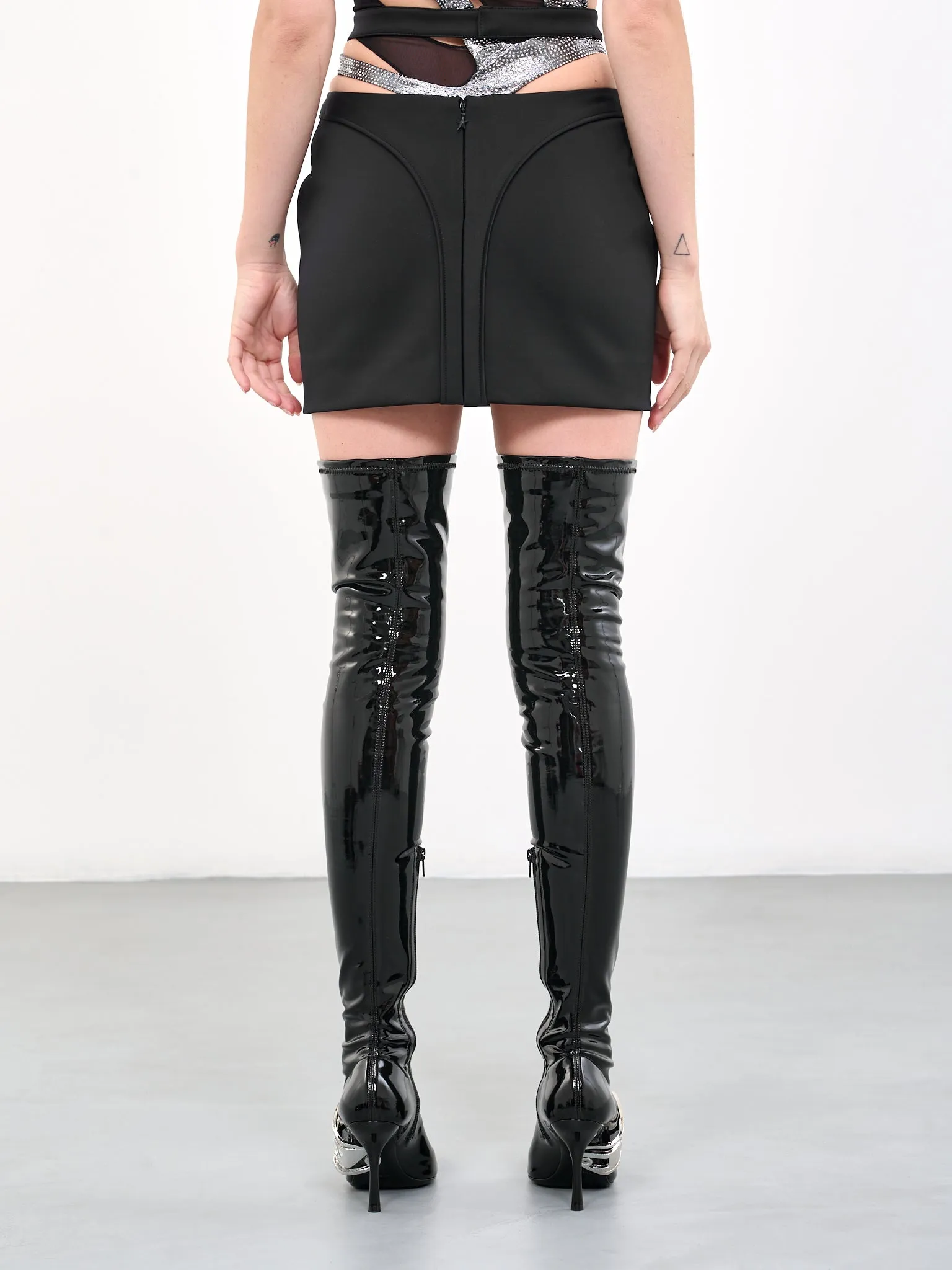 Thong Mini Skirt (S1JU050760B-JU0507-BLACK) sold by lorenzo product image thumbnail 3