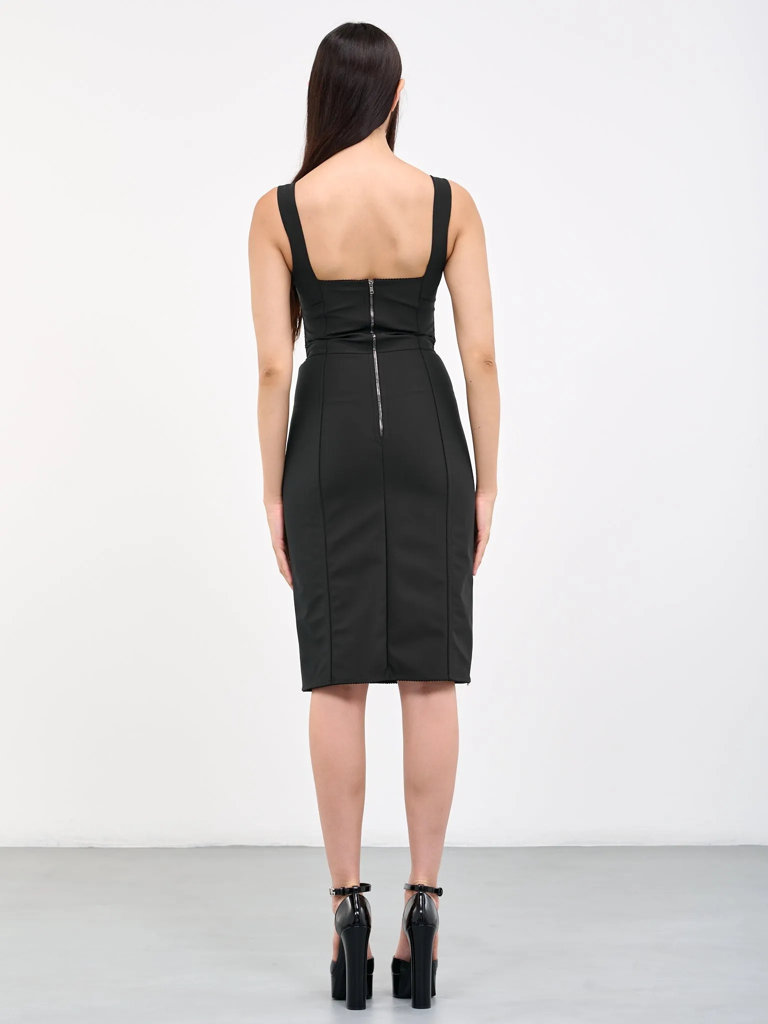 Lace Bustier Dress (F63G9T-G9798-N0000-BLACK) sold by lorenzo product image thumbnail 3