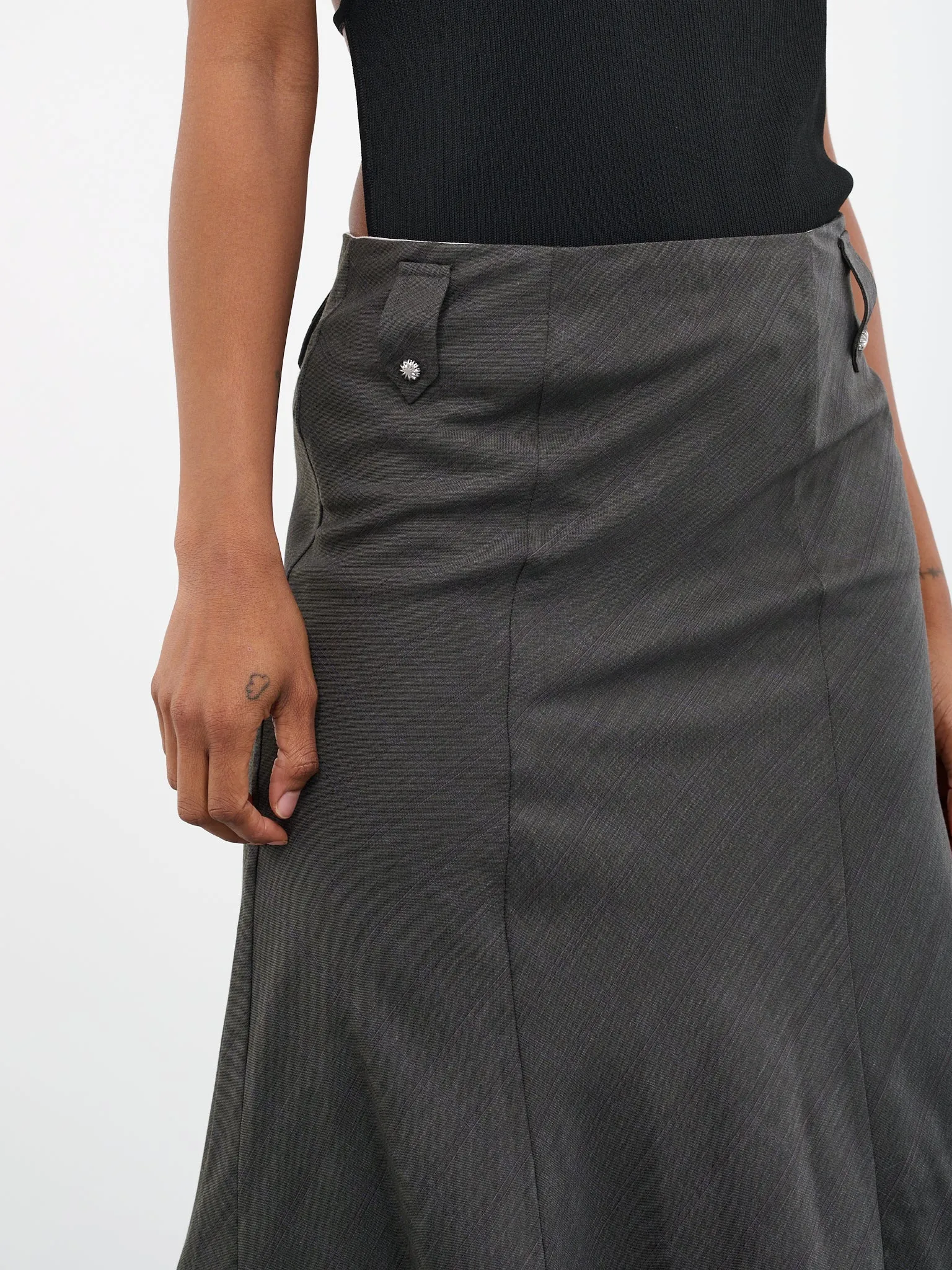 Tailored Skirt (SK-09-GREY) sold by lorenzo product image thumbnail 4