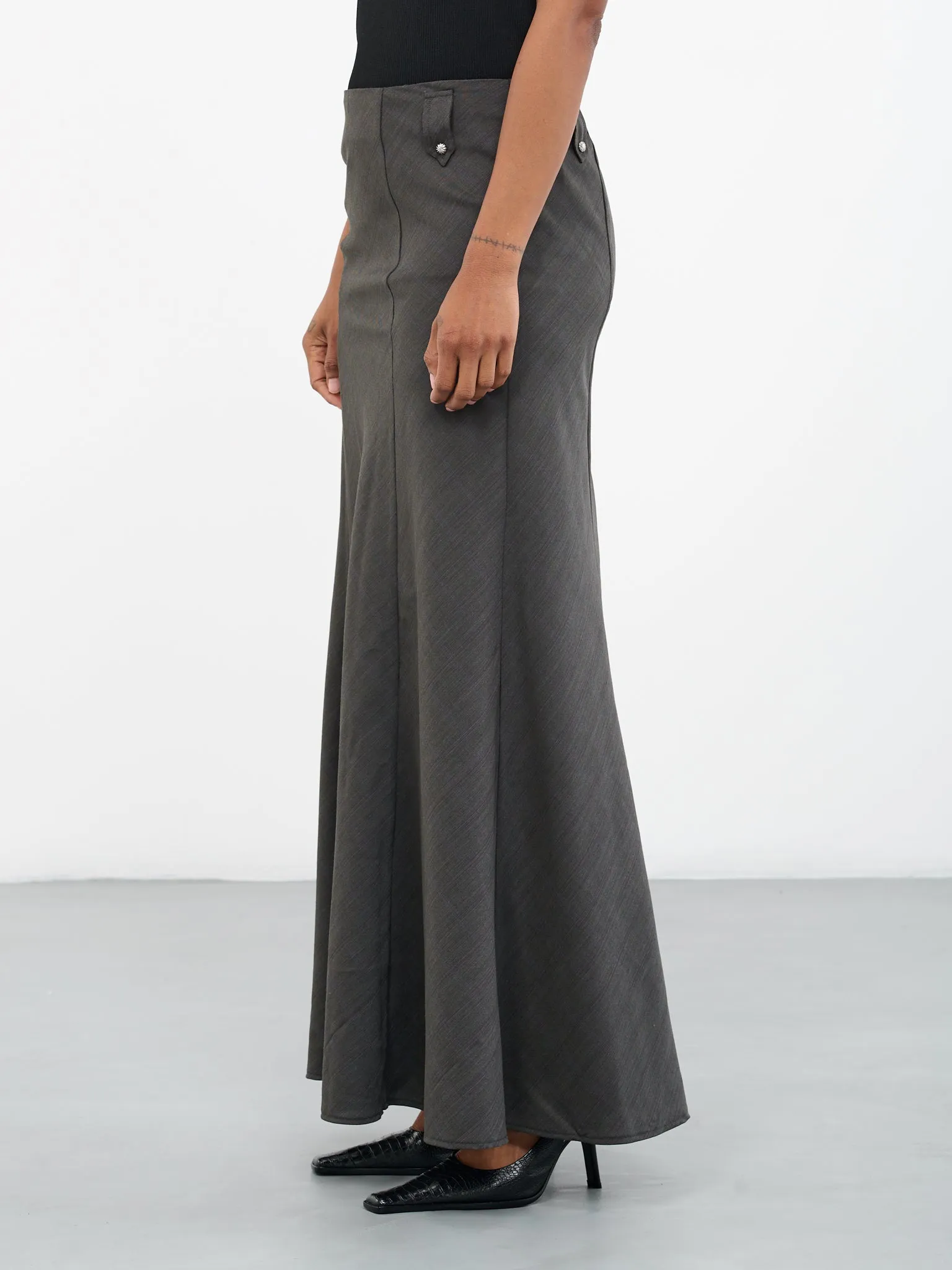 Tailored Skirt (SK-09-GREY) sold by lorenzo product image thumbnail 2