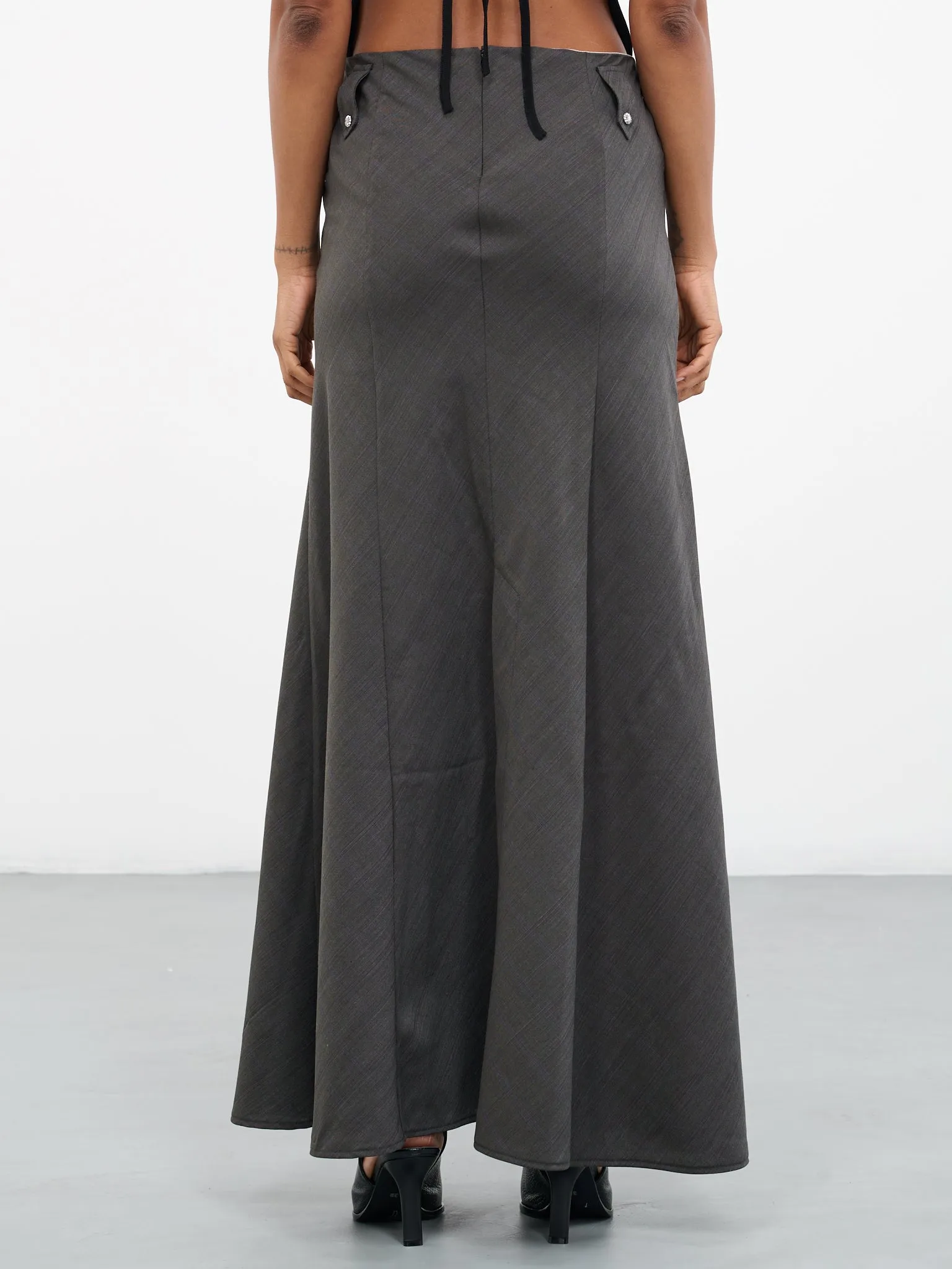 Tailored Skirt (SK-09-GREY) sold by lorenzo product image thumbnail 3