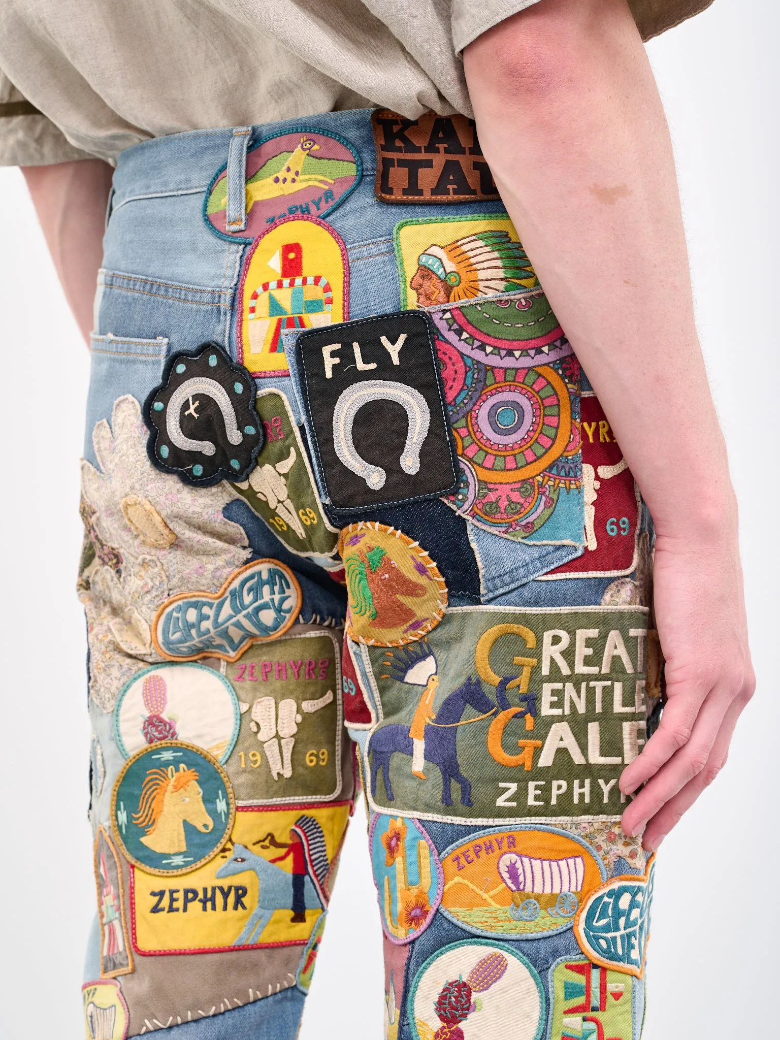 Rat Flare Jeans (K2304LP145-PRO-BLUE-MULTI) sold by lorenzo product image thumbnail 5