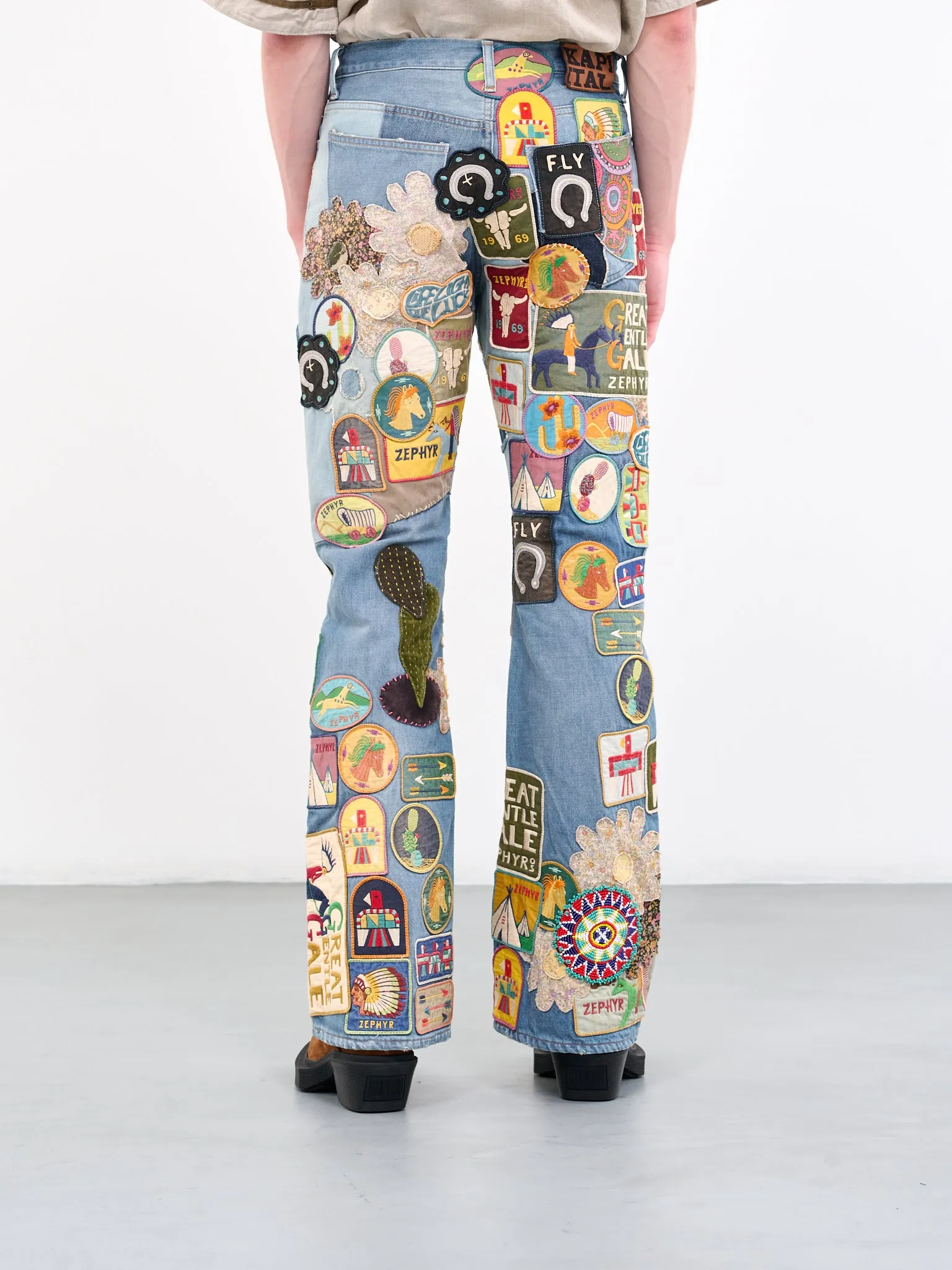 Rat Flare Jeans (K2304LP145-PRO-BLUE-MULTI) sold by lorenzo product image thumbnail 3