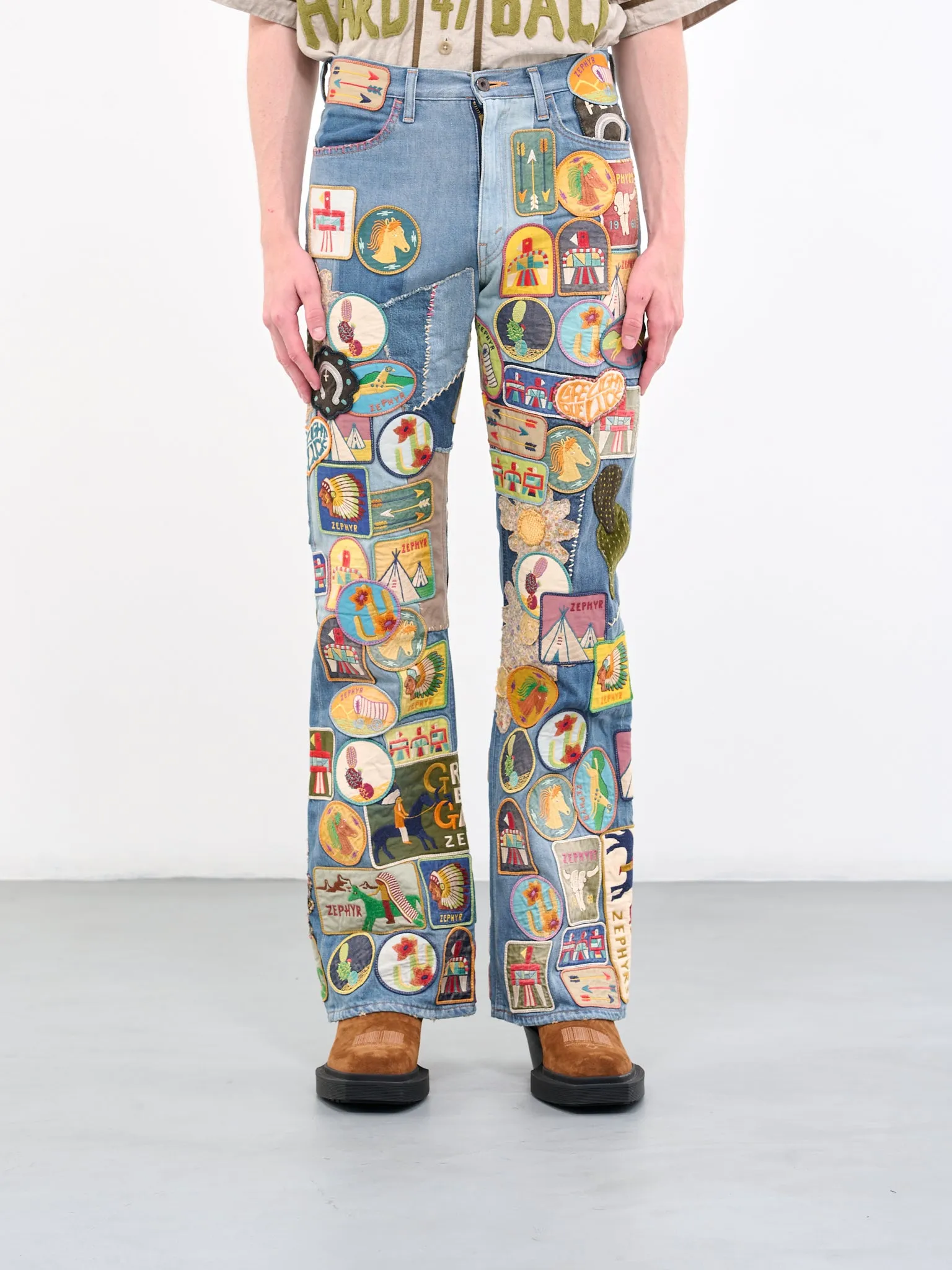 Rat Flare Jeans (K2304LP145-PRO-BLUE-MULTI) sold by lorenzo