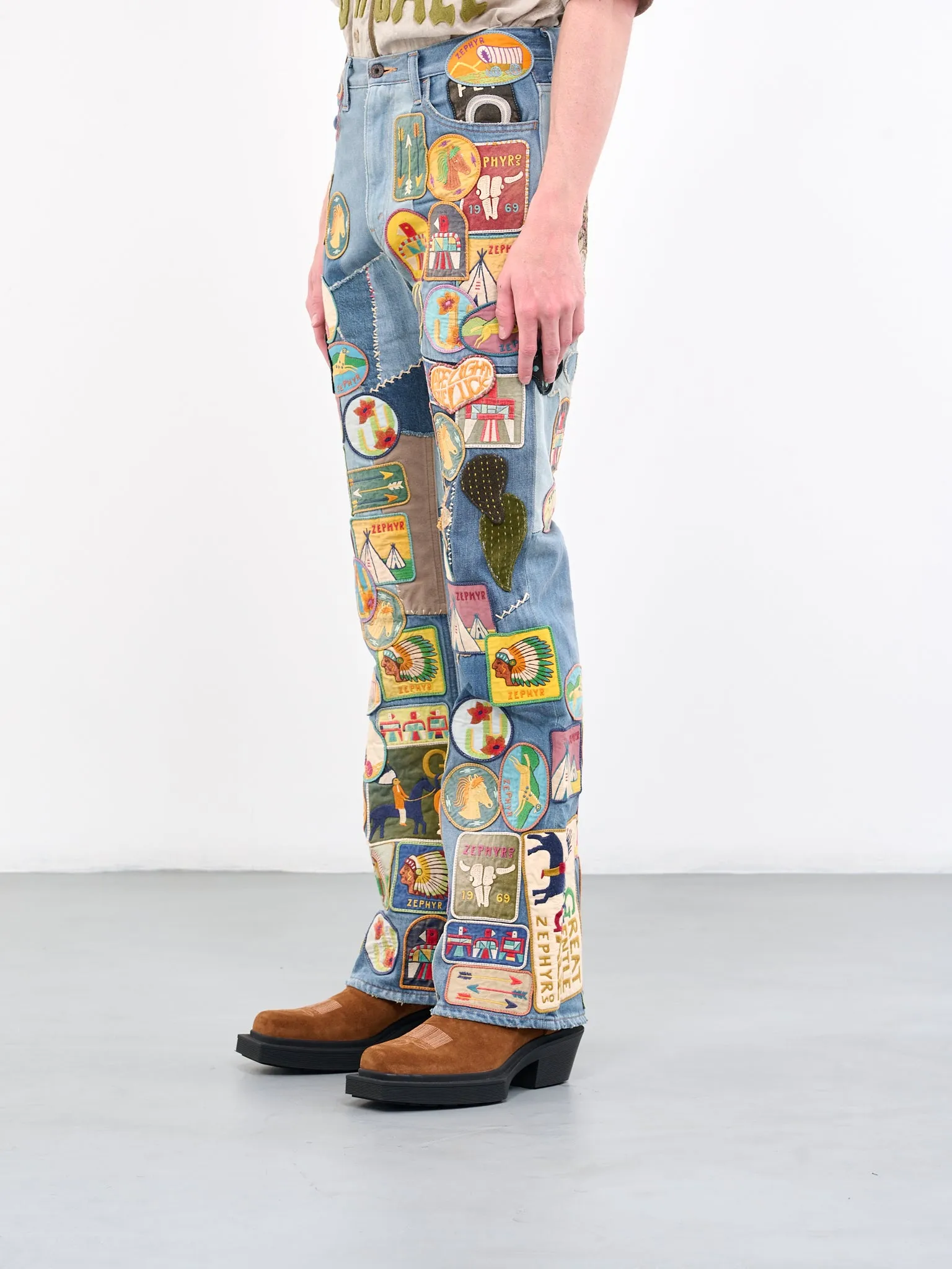 Rat Flare Jeans (K2304LP145-PRO-BLUE-MULTI) sold by lorenzo product image thumbnail 2