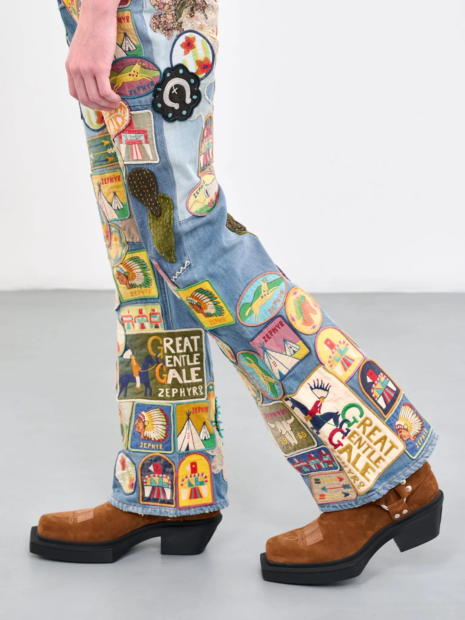 Rat Flare Jeans (K2304LP145-PRO-BLUE-MULTI) sold by lorenzo product image thumbnail 4