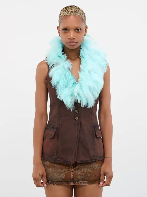 Gusa Denim Blazer (W3GU15D4RV0-GUSA-FEATHER-BROWN) sold by lorenzo