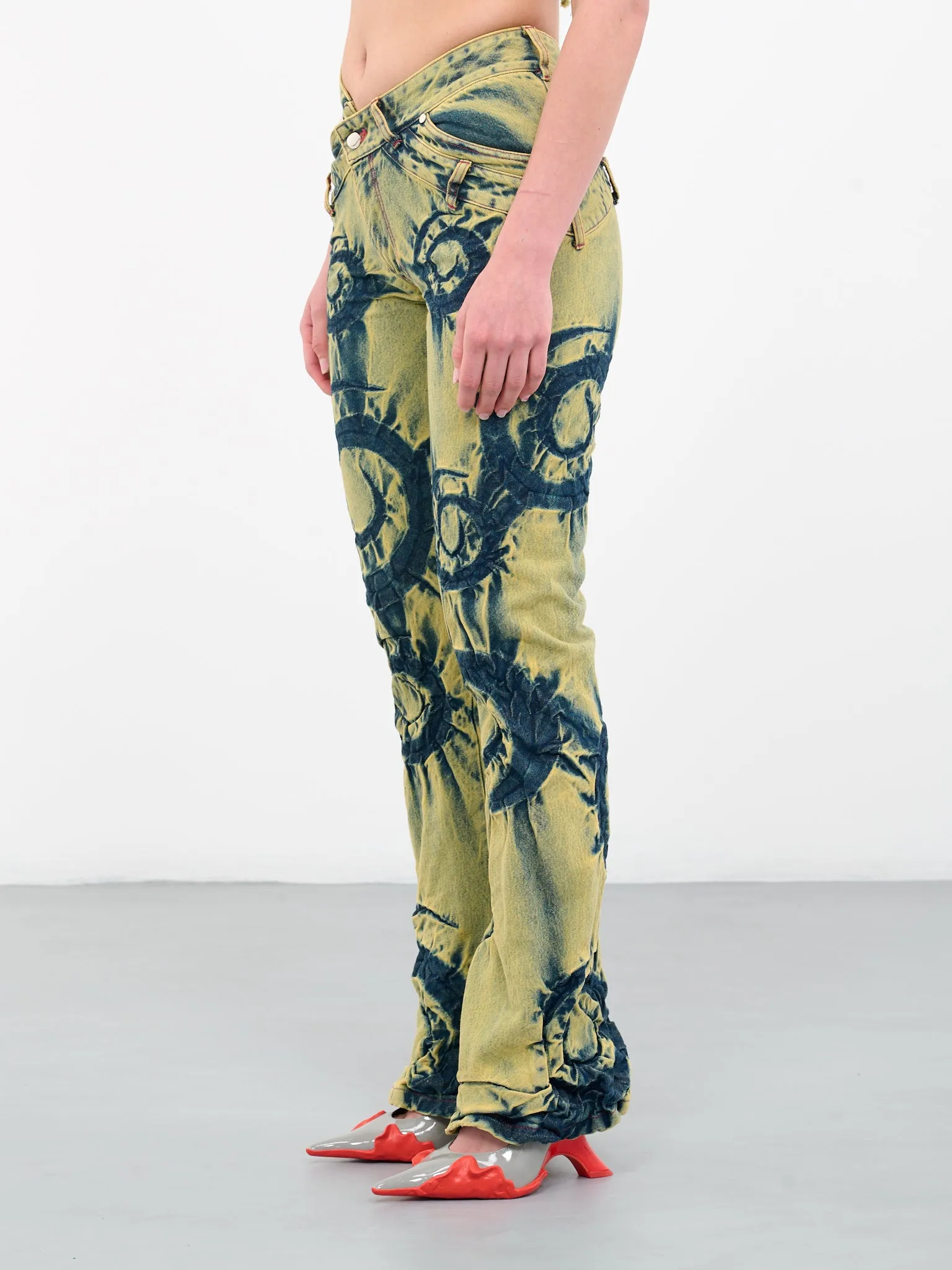 Wheelspin Denim Pants (404A-WHEELSPIN-GREEN-GLOW) sold by lorenzo product image thumbnail 2