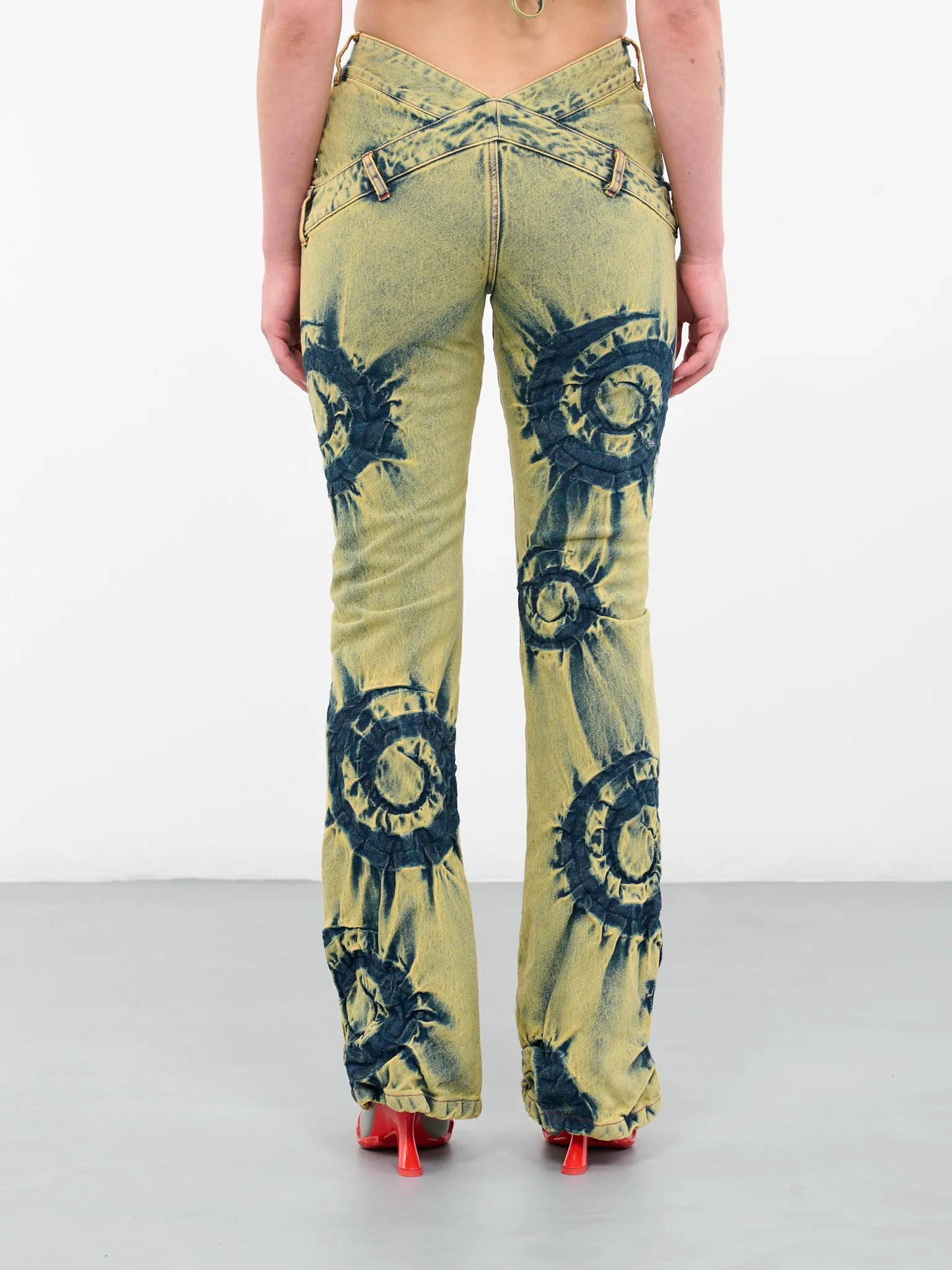 Wheelspin Denim Pants (404A-WHEELSPIN-GREEN-GLOW) sold by lorenzo product image thumbnail 3