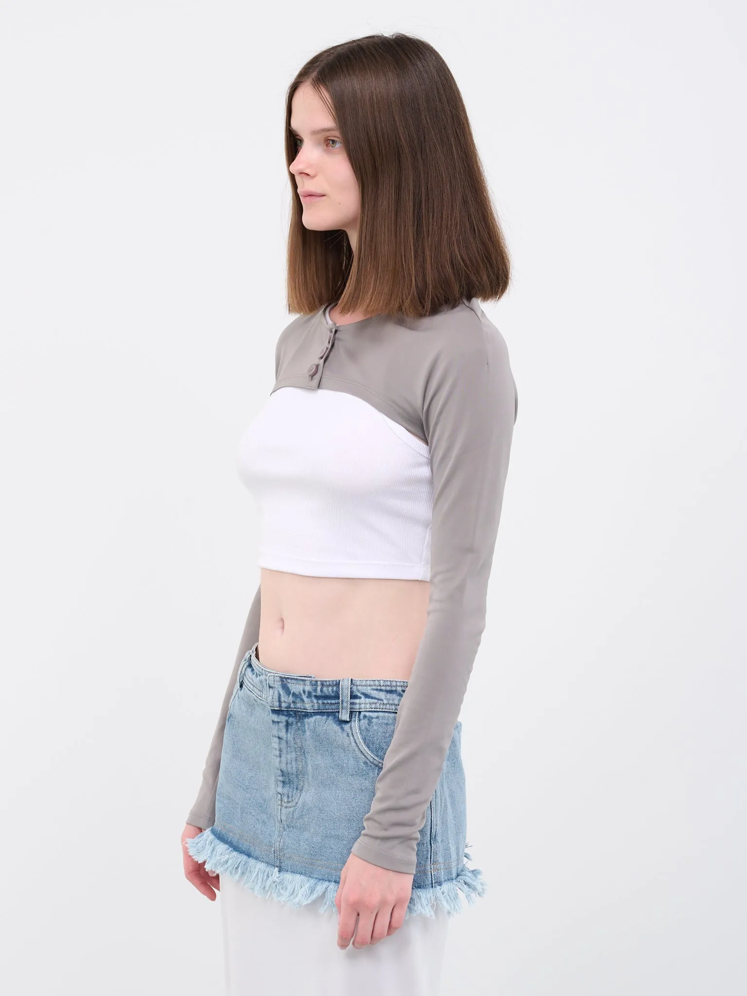 Maillot Ultra Crop Cardigan (23011051-CONCRETE) sold by lorenzo product image thumbnail 2