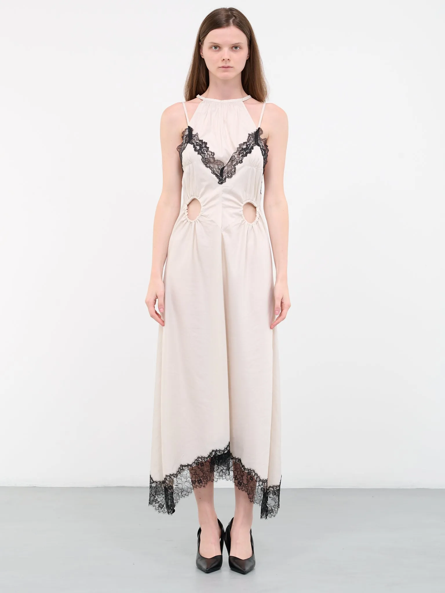 Lace Cut-Out Dress (FTC232-0802-ECRU) sold by lorenzo