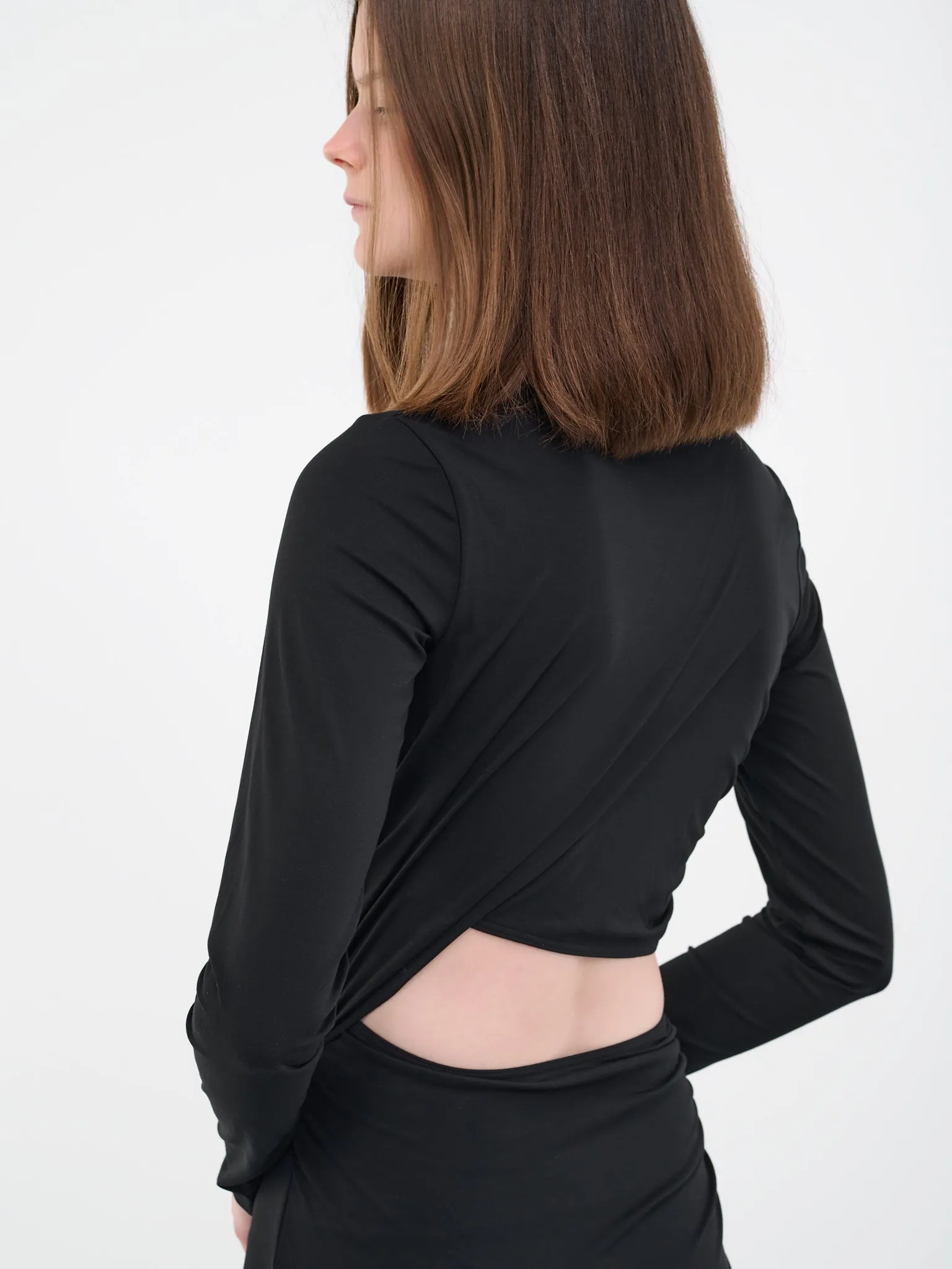 N°21 Asymmetric Cut-Out Dress (53201-BLACK) sold by lorenzo product image thumbnail 5