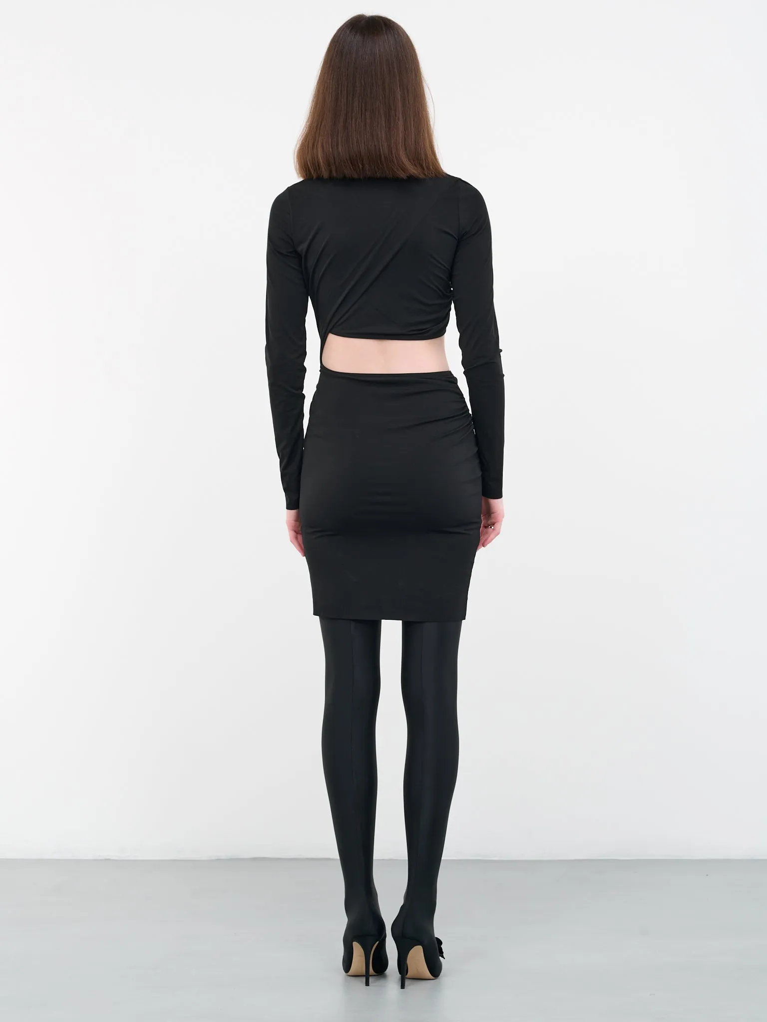 N°21 Asymmetric Cut-Out Dress (53201-BLACK) sold by lorenzo product image thumbnail 3