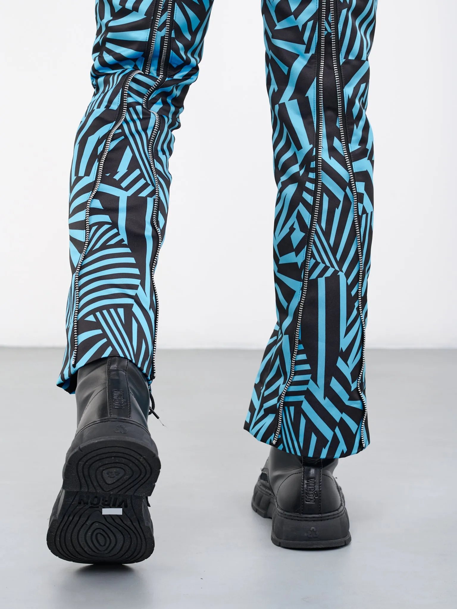 Geometric Zip Trousers (PK-P053-051-BLUE-BLACK) sold by lorenzo product image thumbnail 4