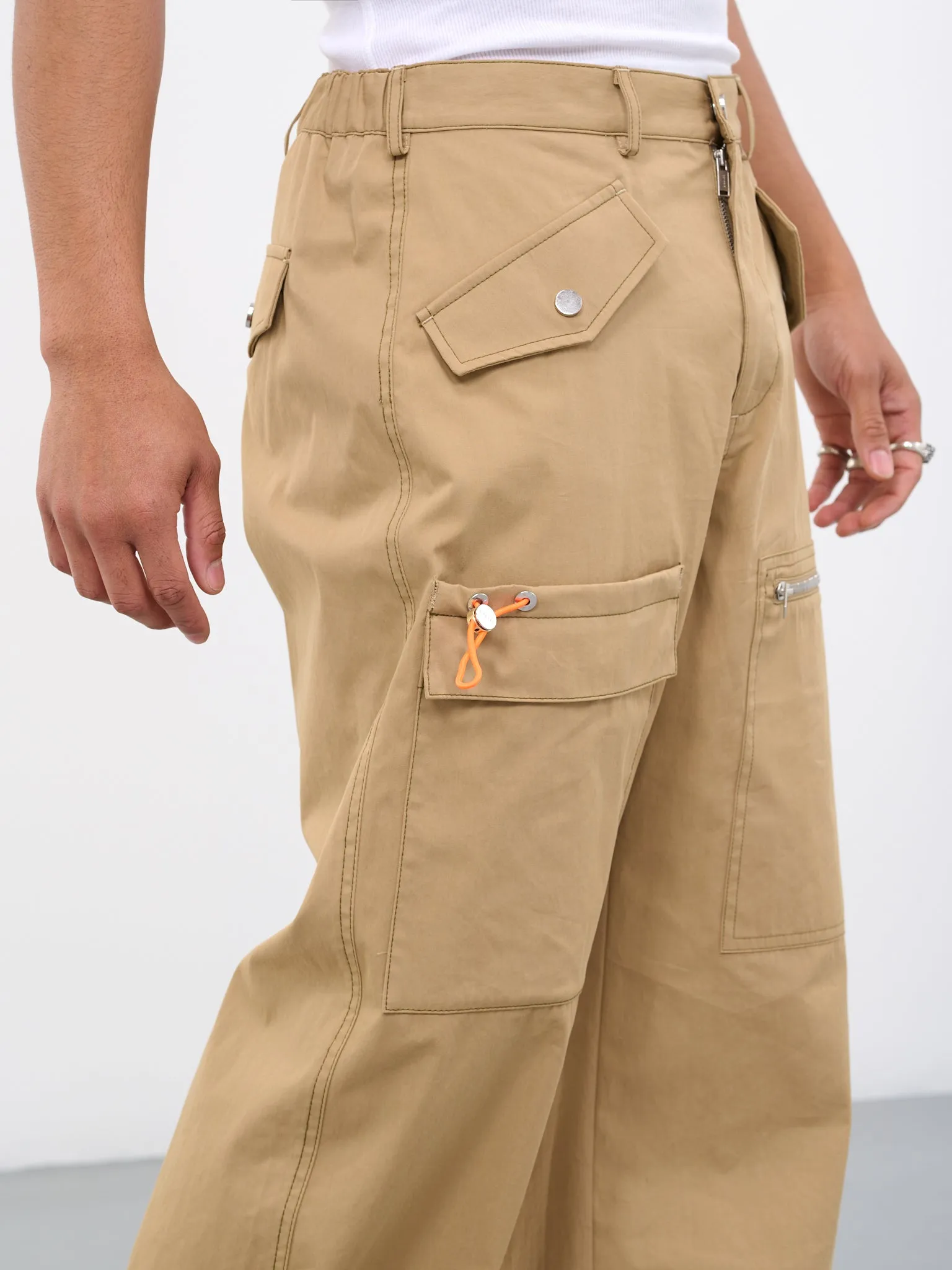 Slouchy Pocket Pants (C2113R23-4020-KHAKI) sold by lorenzo product image thumbnail 4
