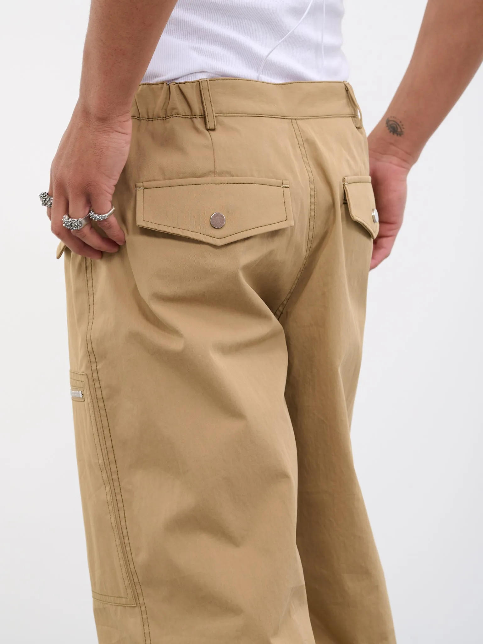 Slouchy Pocket Pants (C2113R23-4020-KHAKI) sold by lorenzo product image thumbnail 5