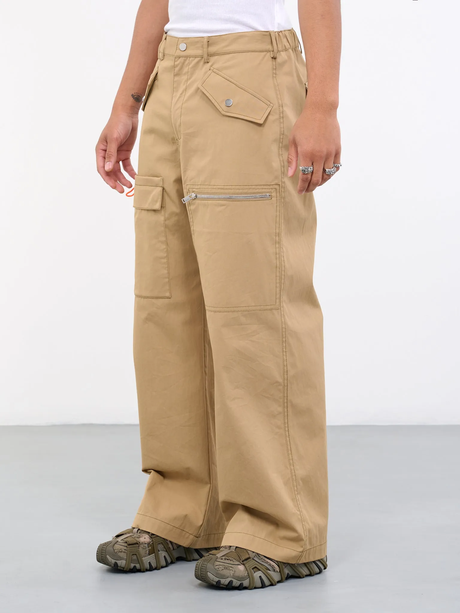 Slouchy Pocket Pants (C2113R23-4020-KHAKI) sold by lorenzo product image thumbnail 2