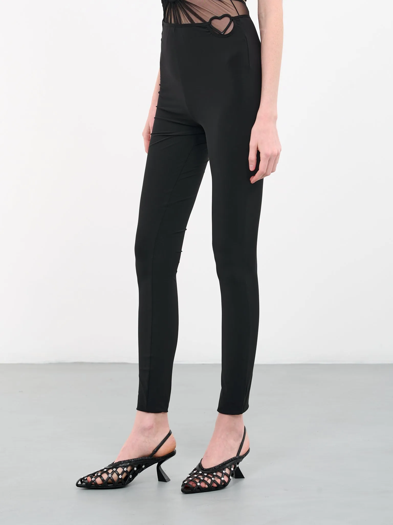 Heart Hip Leggings (TRS023-BLACK) sold by lorenzo product image thumbnail 2