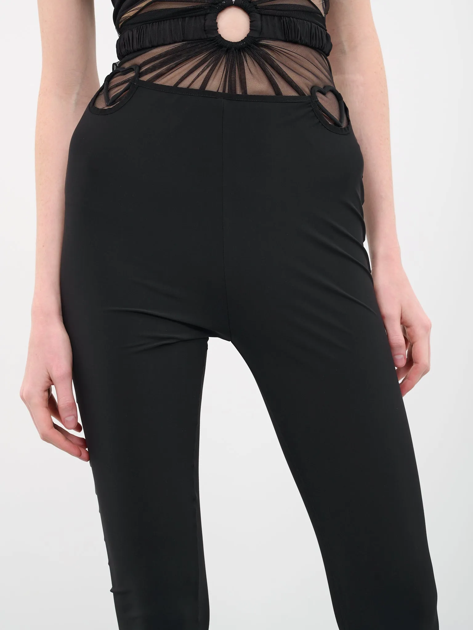 Heart Hip Leggings (TRS023-BLACK) sold by lorenzo product image thumbnail 4