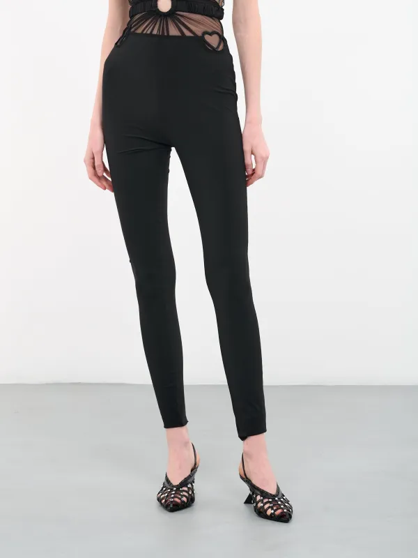 Heart Hip Leggings (TRS023-BLACK) sold by lorenzo