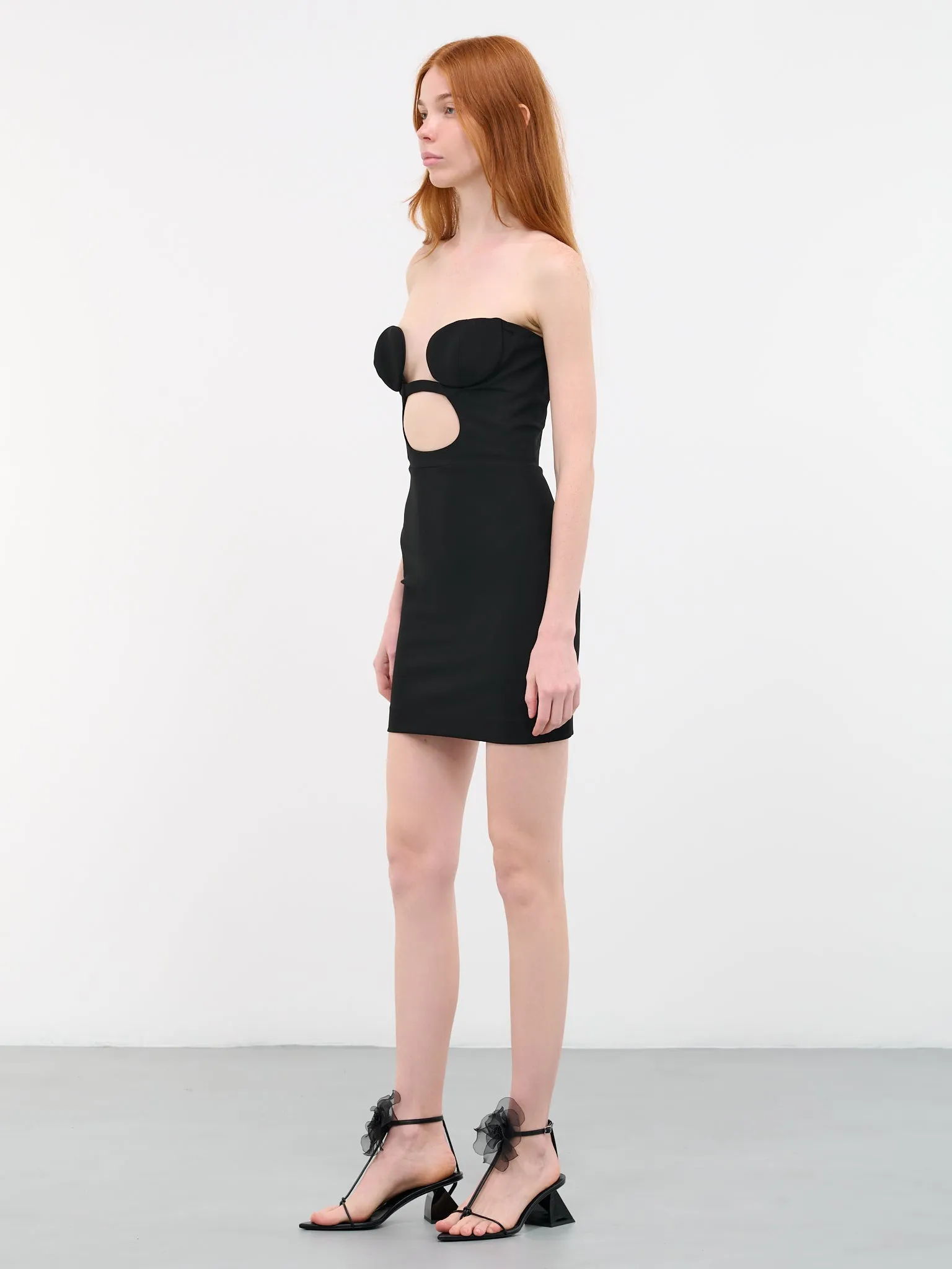 Volute Bra Mini Dress (DR117-BLACK) sold by lorenzo product image thumbnail 2