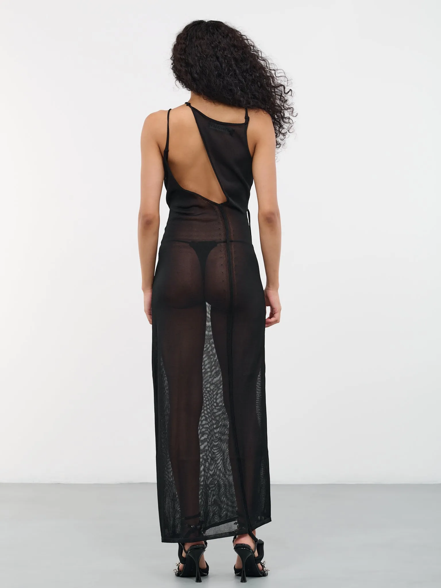 Knit Strap Maxi Dress (705001-BLACK) sold by lorenzo product image thumbnail 3