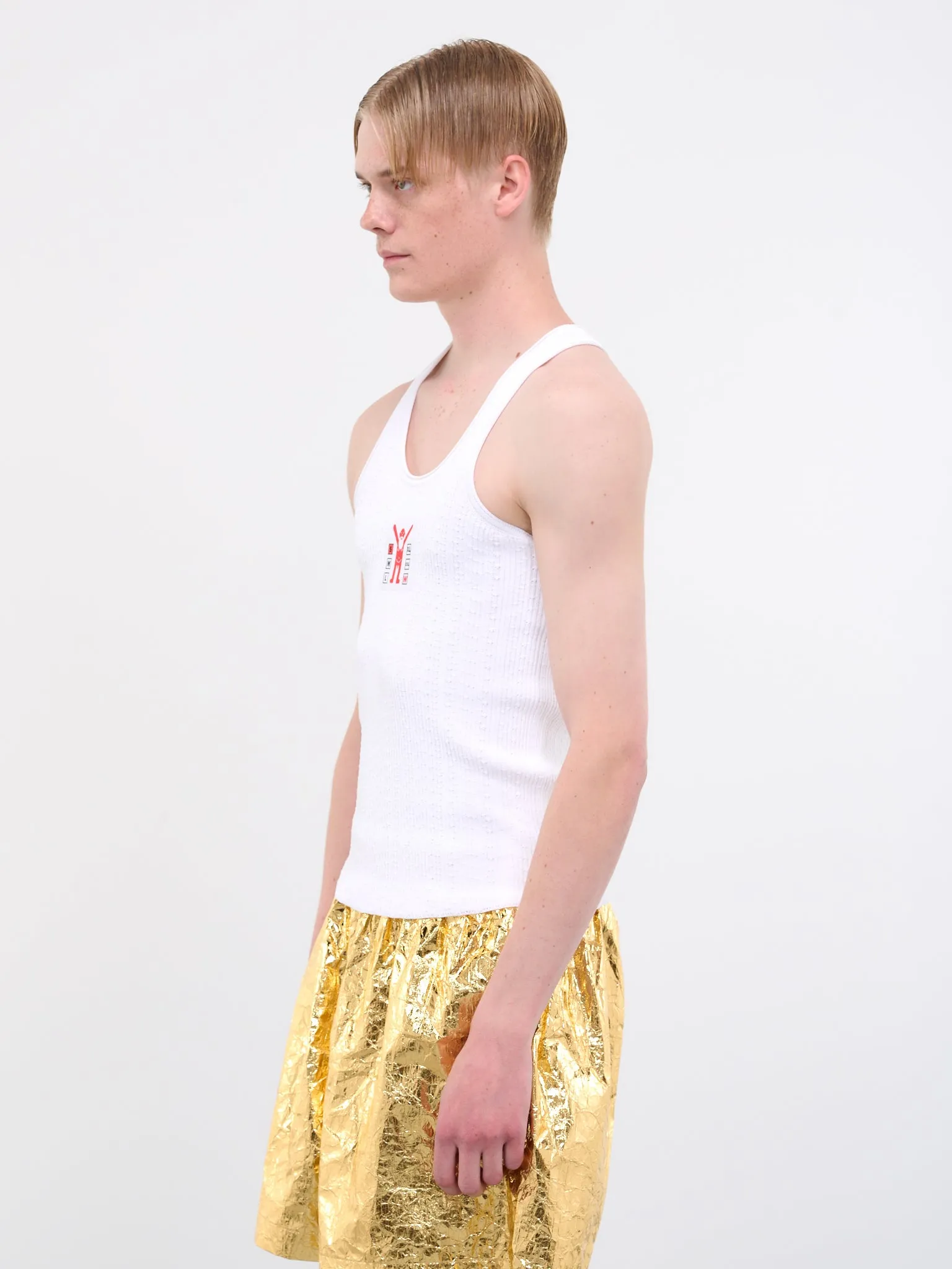 Jock Tank Top (6018-WHITE) sold by lorenzo product image thumbnail 2