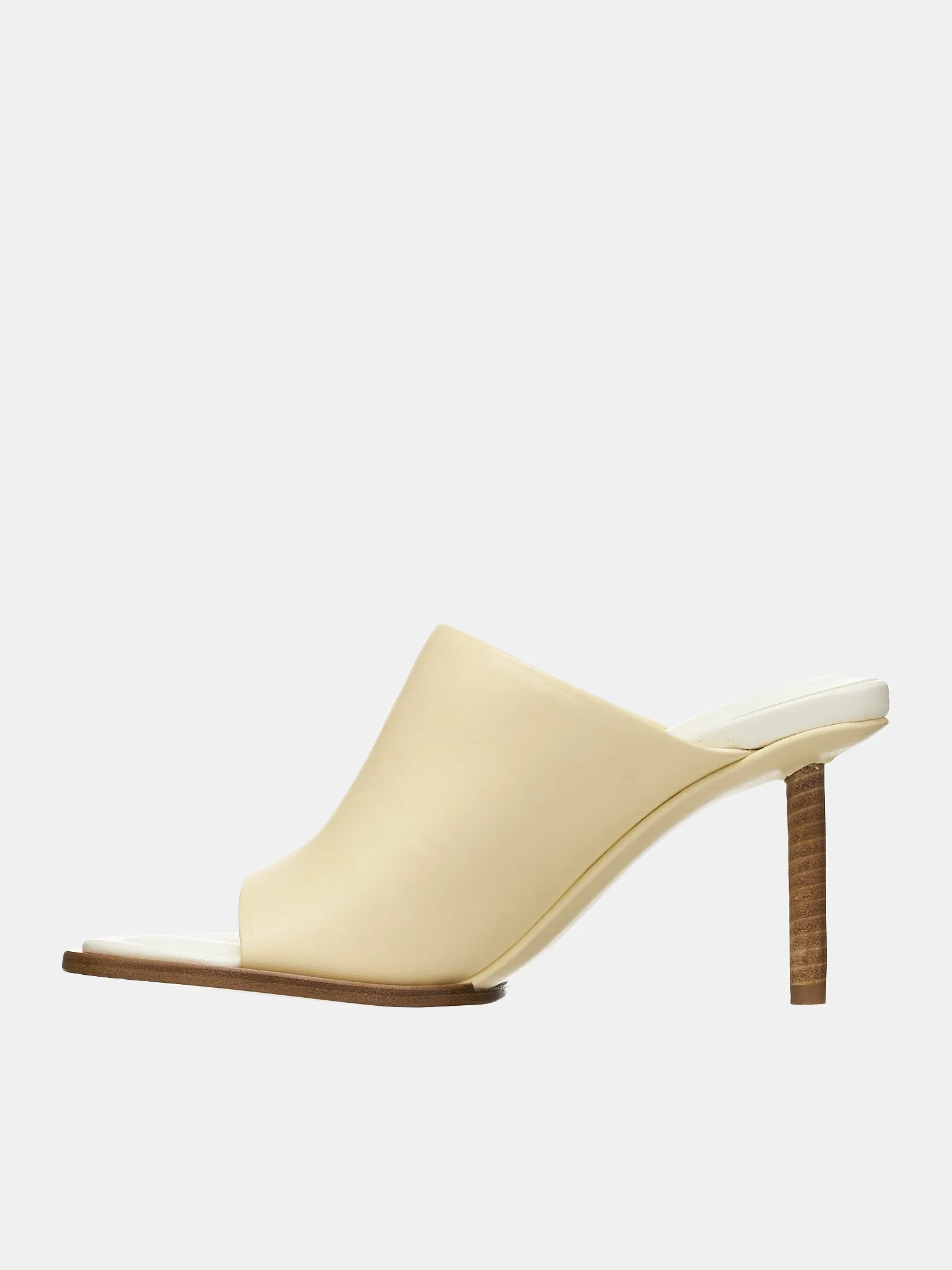 Les Mules Rond Carré (231FO047-3073-110-OFFWHITE) sold by lorenzo product image thumbnail 3