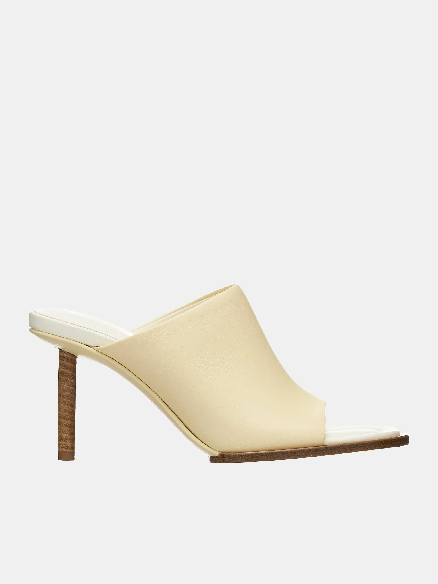 Les Mules Rond Carré (231FO047-3073-110-OFFWHITE) sold by lorenzo