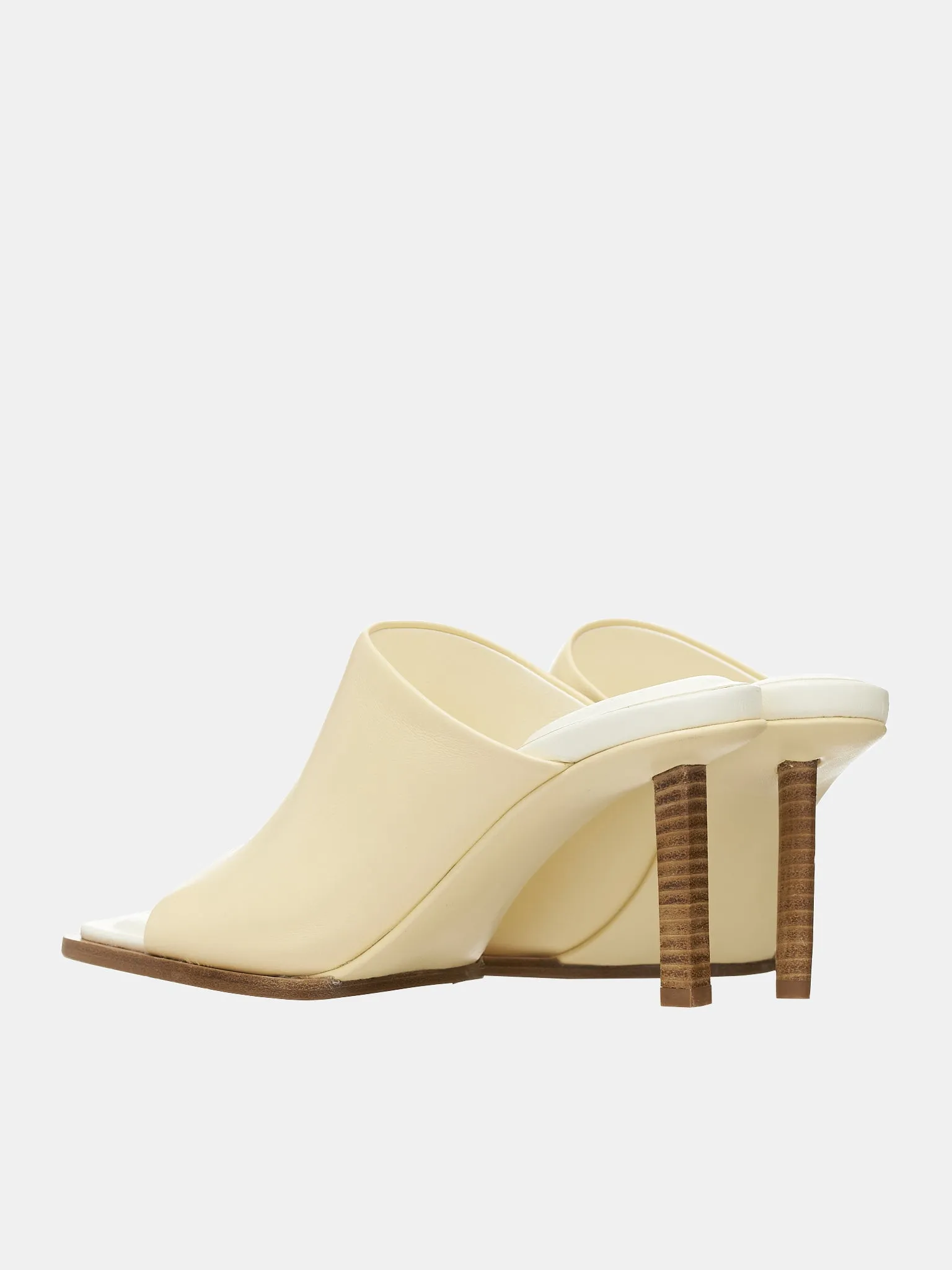 Les Mules Rond Carré (231FO047-3073-110-OFFWHITE) sold by lorenzo product image thumbnail 5