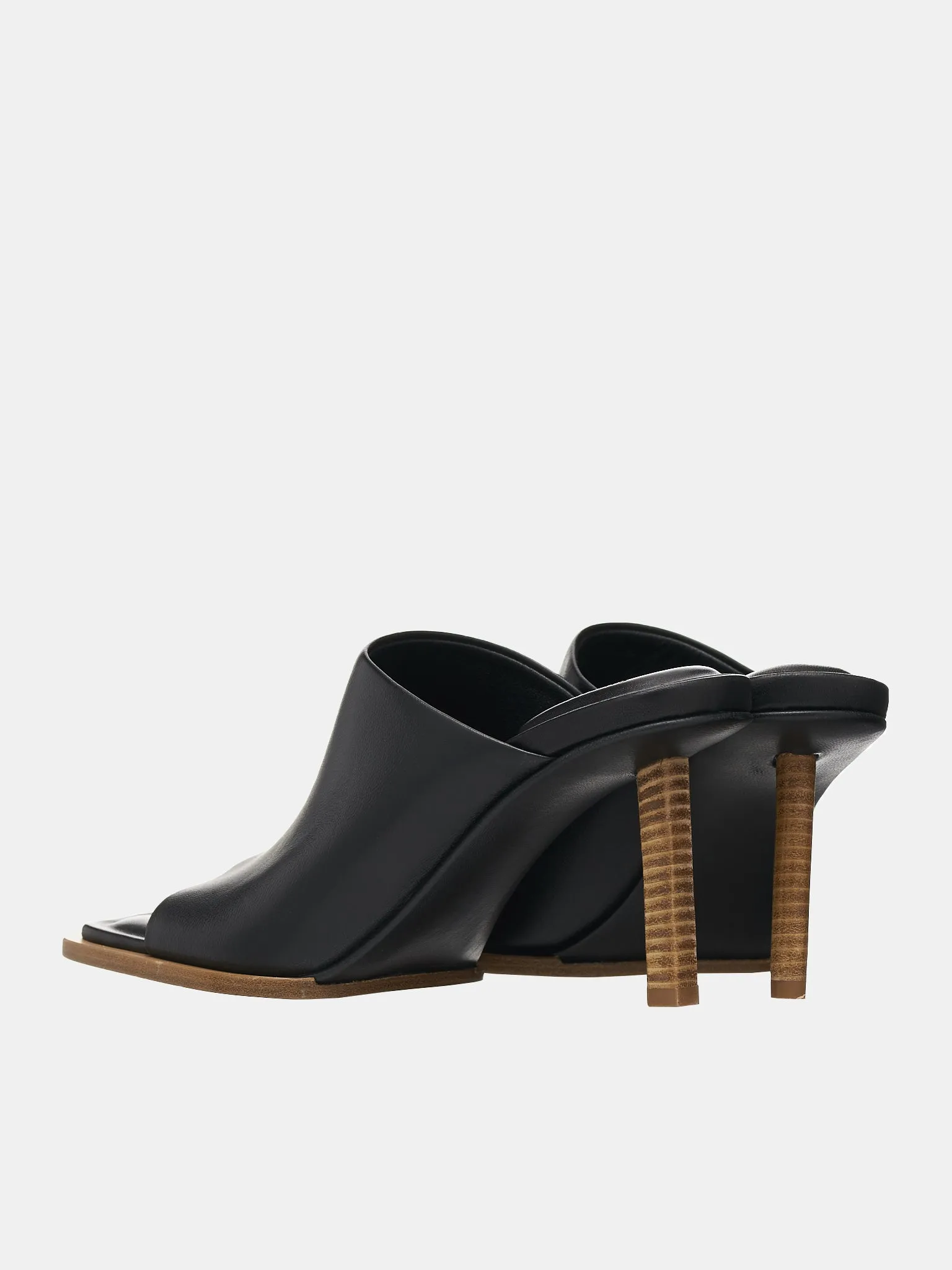 Les Mules Rond Carré (231FO047-3073-990-BLACK) sold by lorenzo product image thumbnail 5