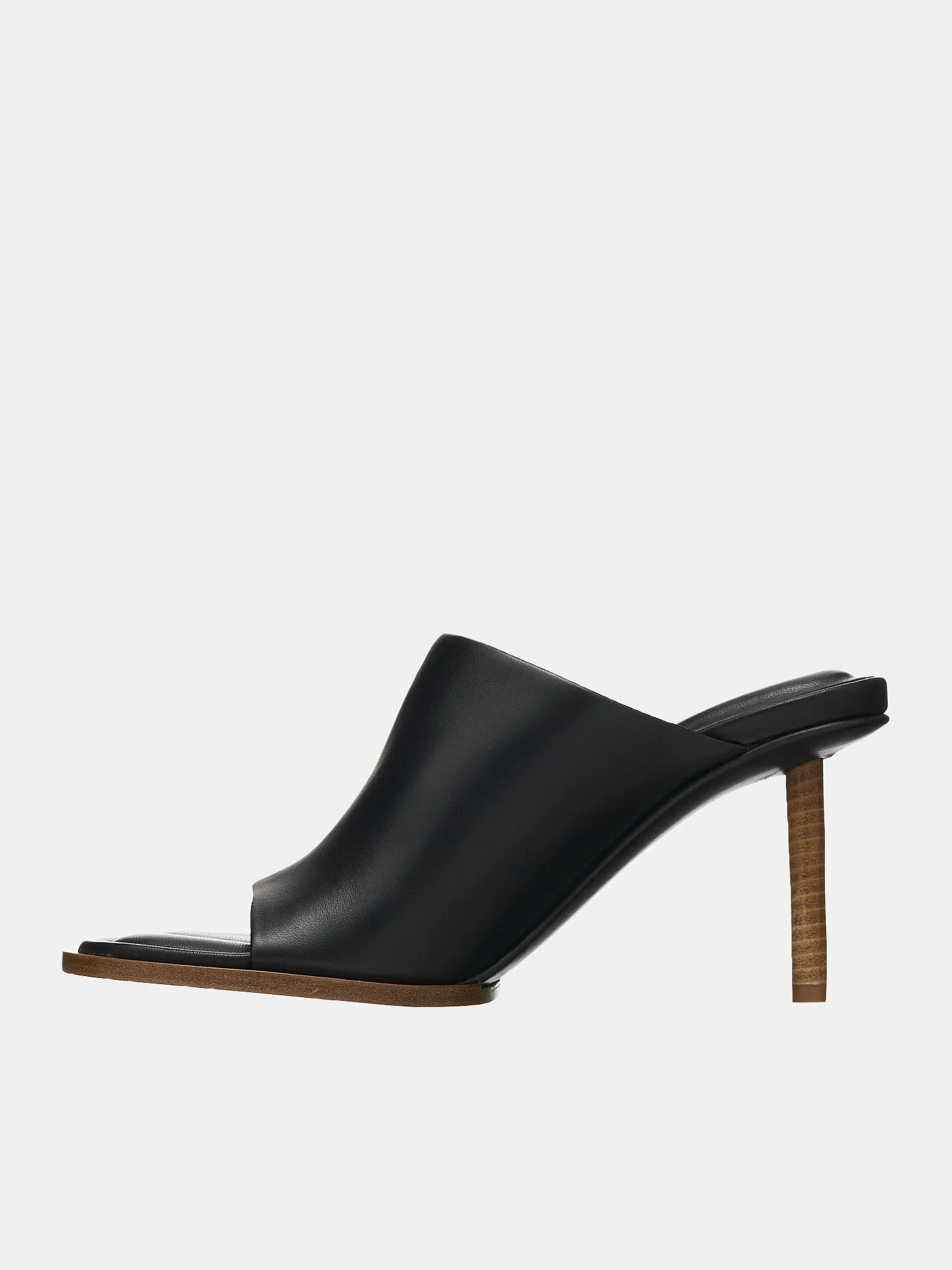 Les Mules Rond Carré (231FO047-3073-990-BLACK) sold by lorenzo product image thumbnail 3