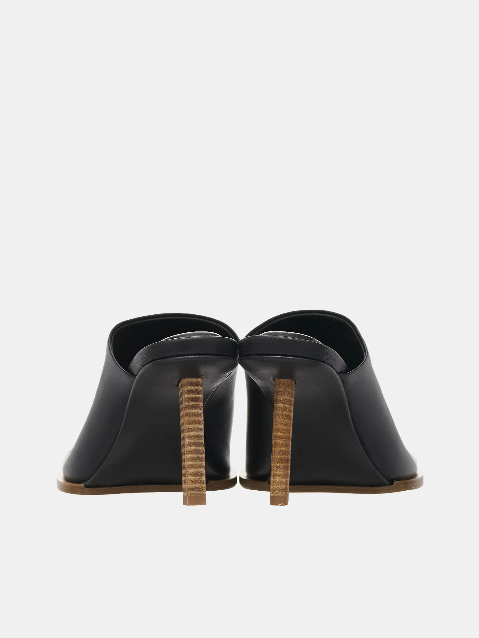 Les Mules Rond Carré (231FO047-3073-990-BLACK) sold by lorenzo product image thumbnail 4