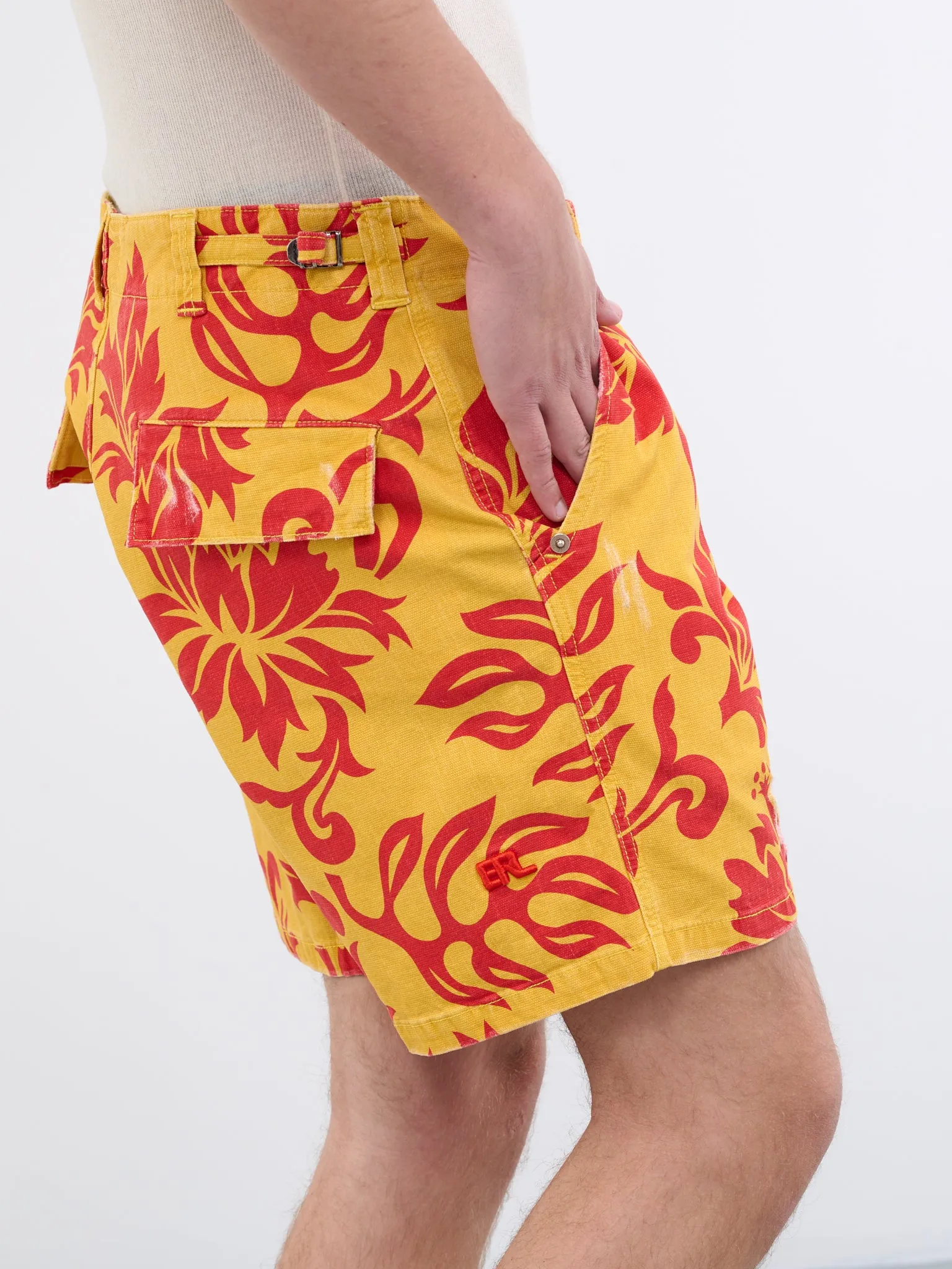 Tropical Flowers Shorts (ERL06P002-TROPICAL-FLOWERS) sold by lorenzo product image thumbnail 5