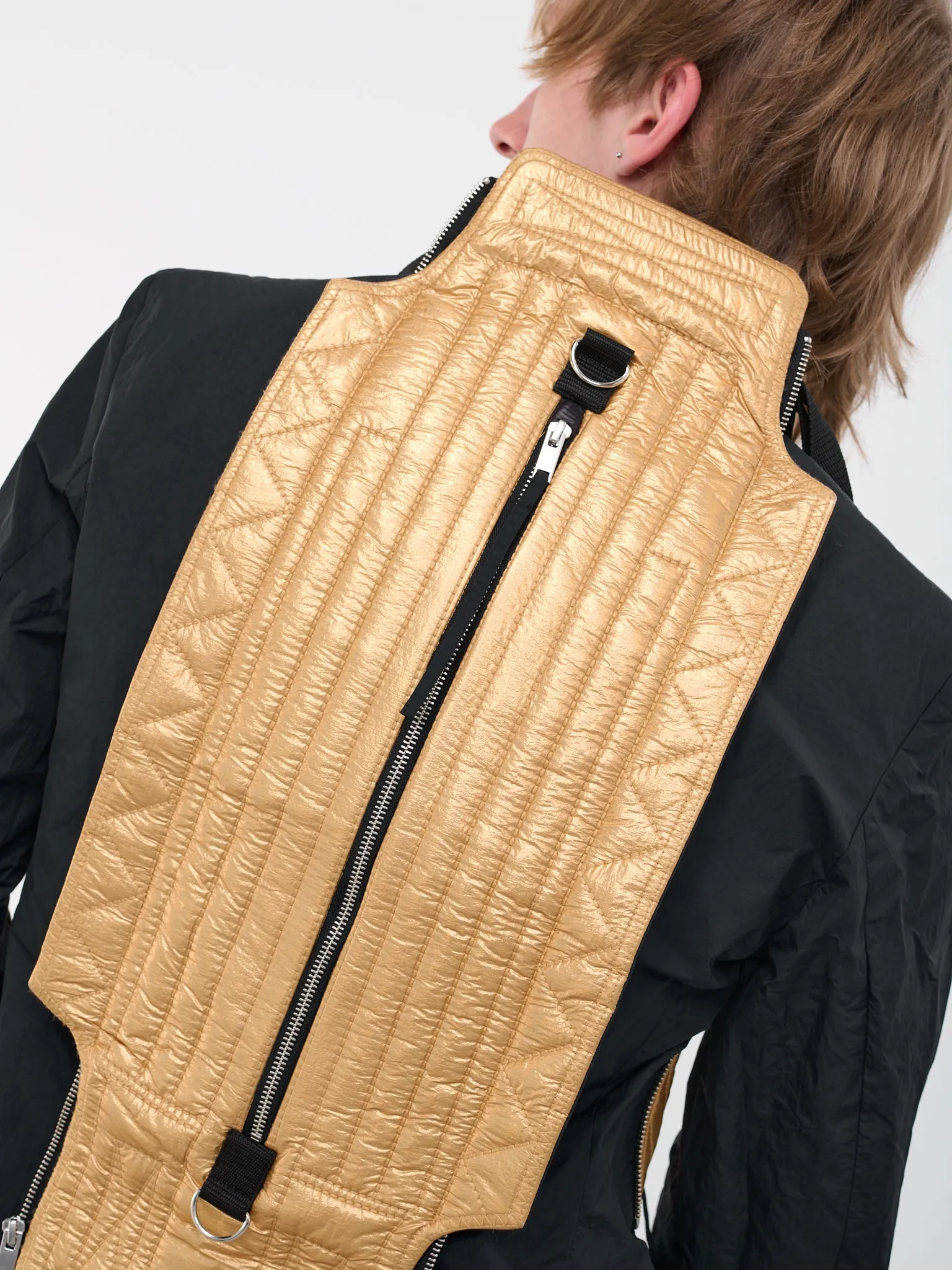 Black Packable Quilted Jacket (CG-CWOJKT47-BLACK) sold by lorenzo product image thumbnail 5