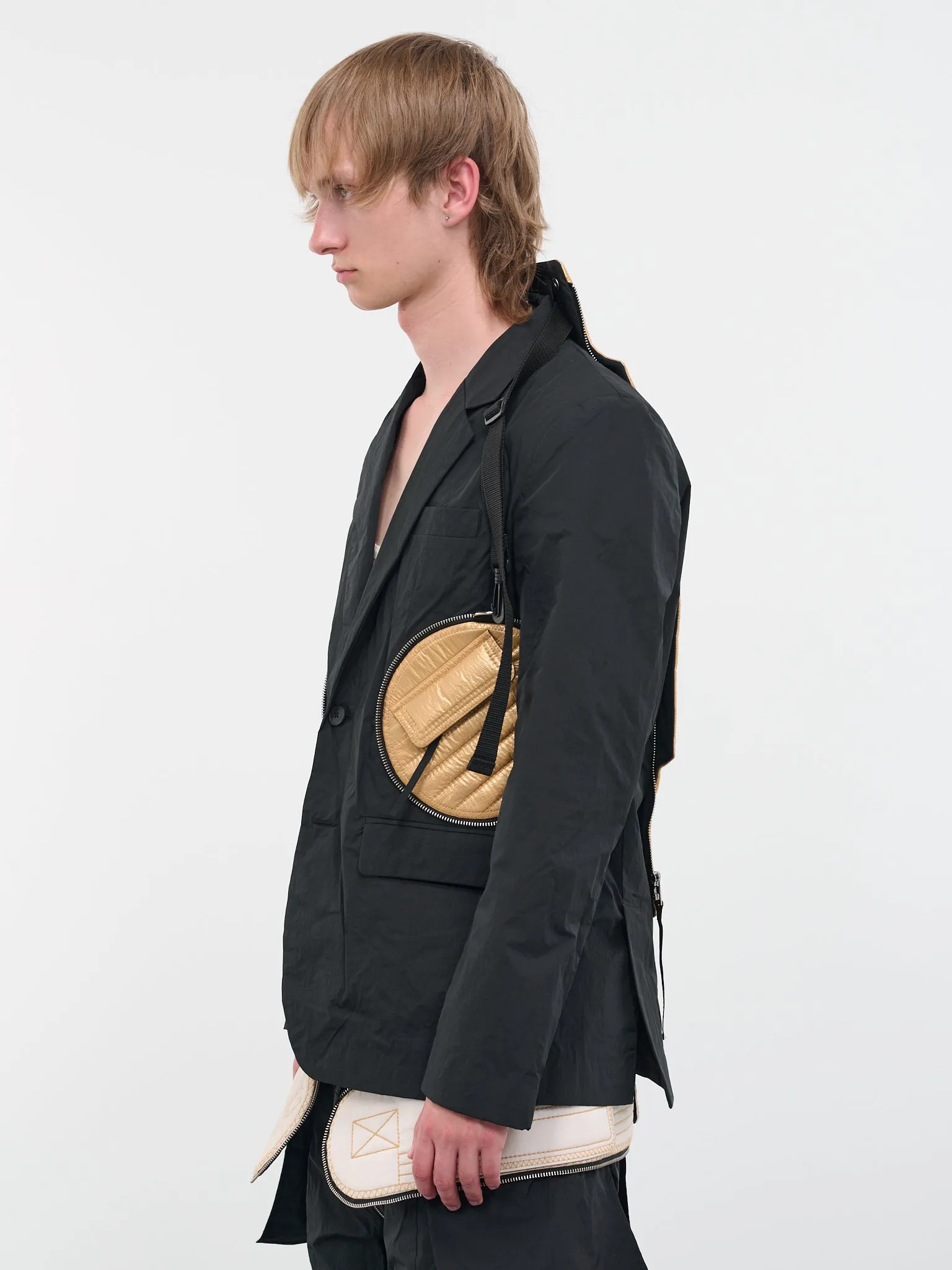 Black Packable Quilted Jacket (CG-CWOJKT47-BLACK) sold by lorenzo product image thumbnail 2