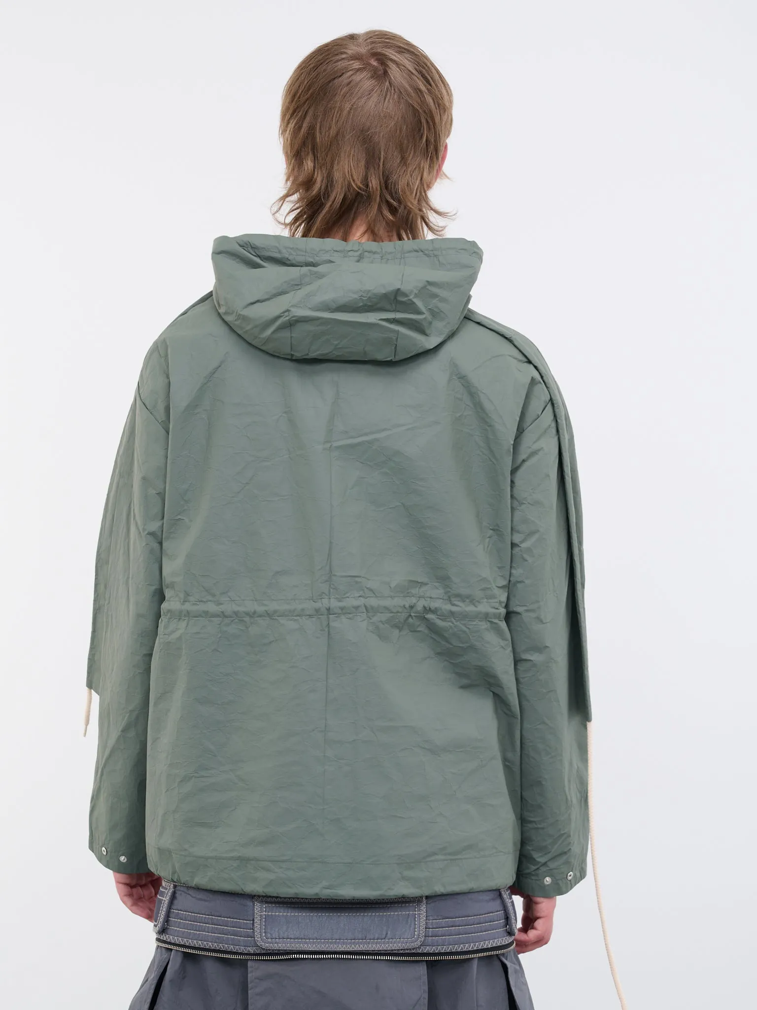 Drawstring Jacket (CG-CWOSHI23-GREEN) sold by lorenzo product image thumbnail 3
