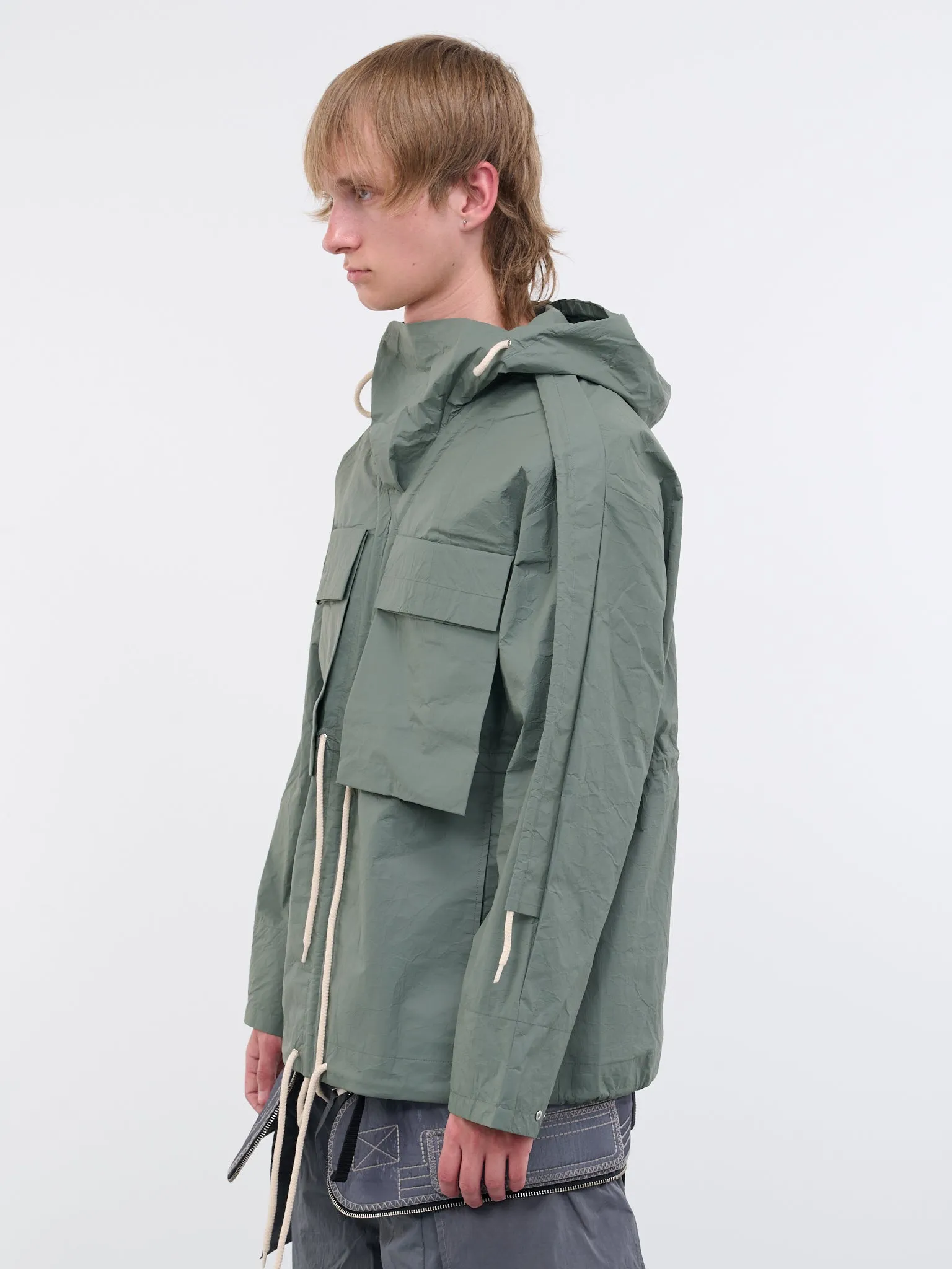 Drawstring Jacket (CG-CWOSHI23-GREEN) sold by lorenzo product image thumbnail 2
