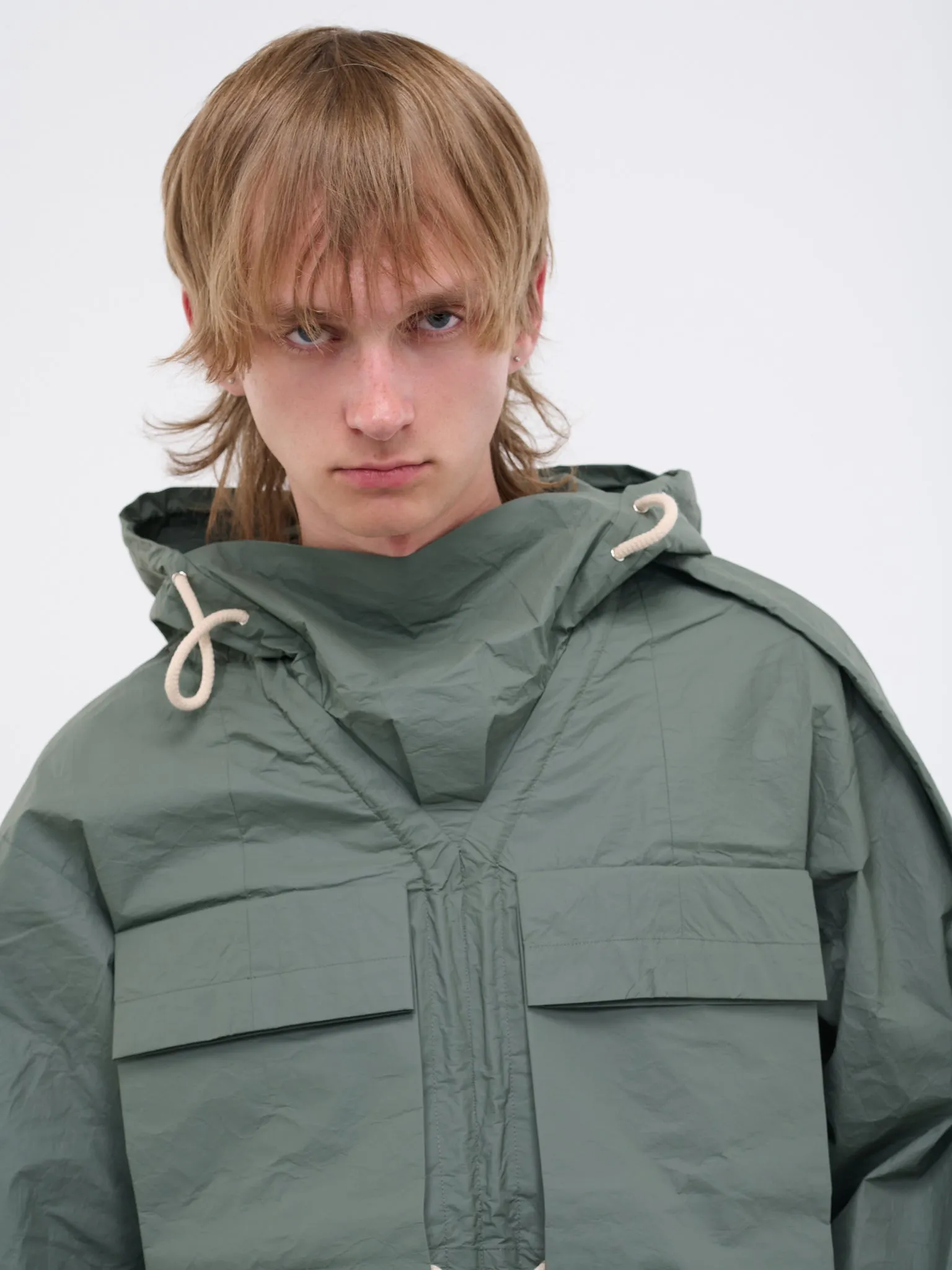 Drawstring Jacket (CG-CWOSHI23-GREEN) sold by lorenzo product image thumbnail 4