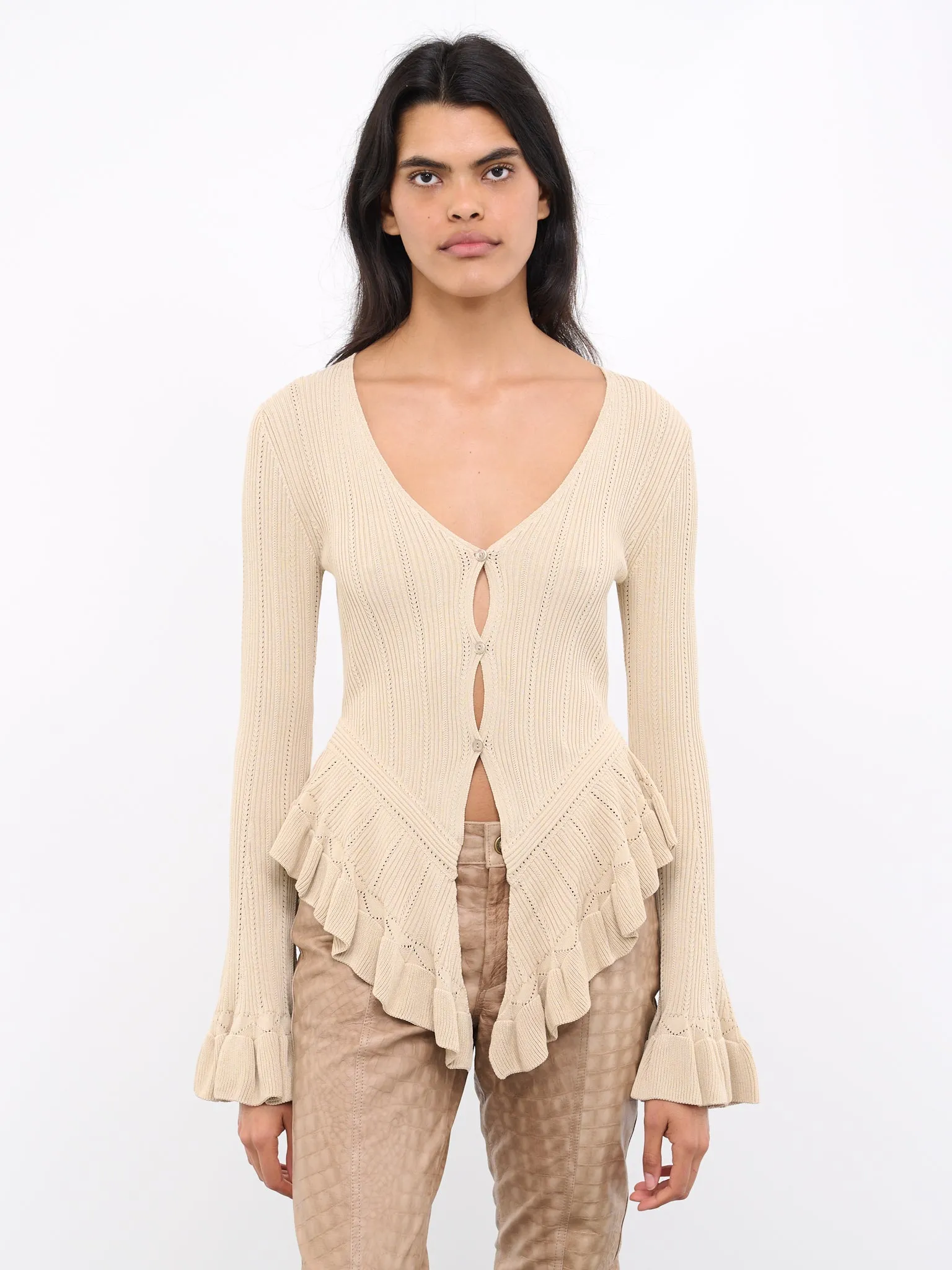 Rib Knit Top (4M004A-N0805-SABBIA) sold by lorenzo