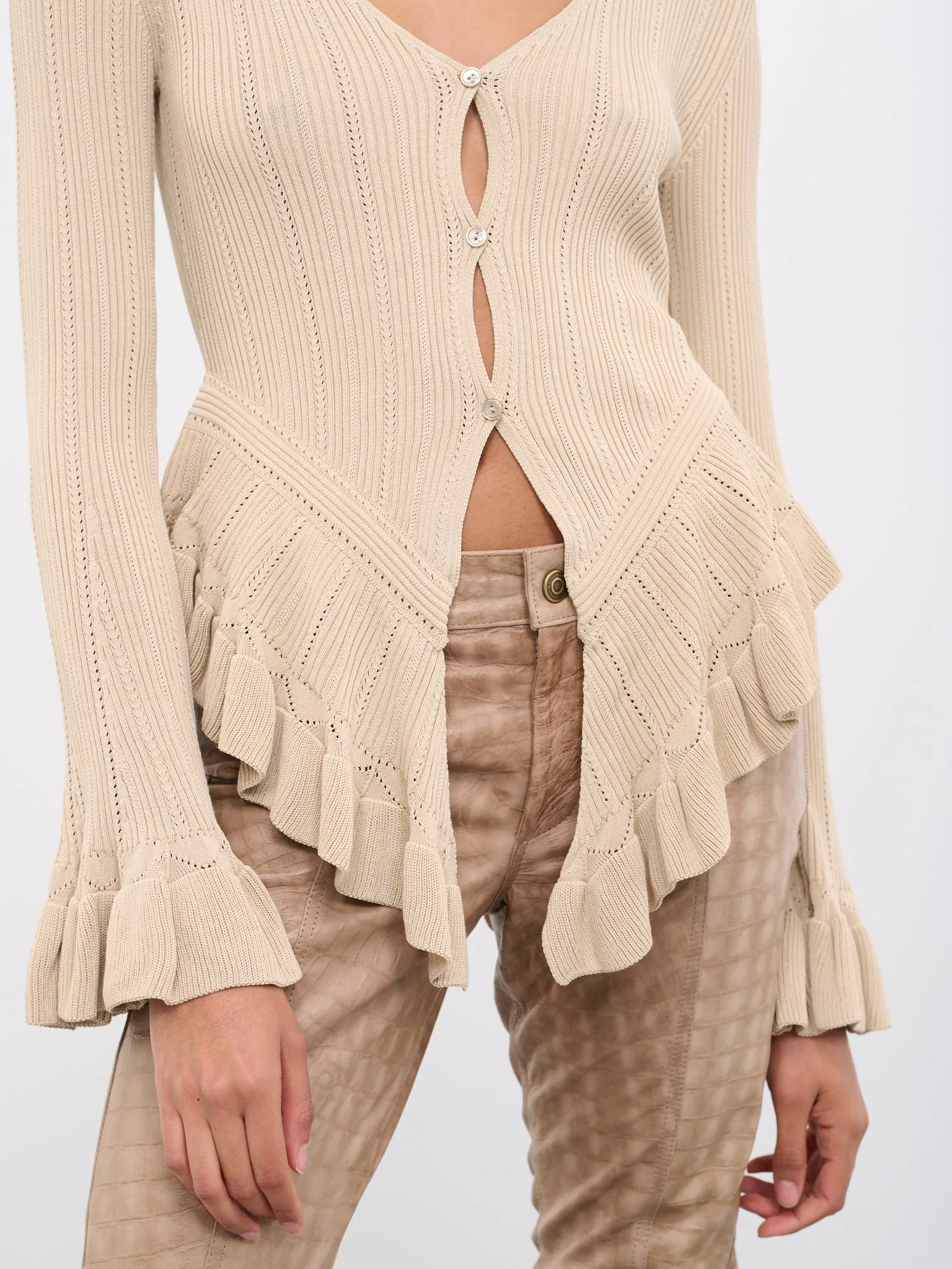 Rib Knit Top (4M004A-N0805-SABBIA) sold by lorenzo product image thumbnail 5