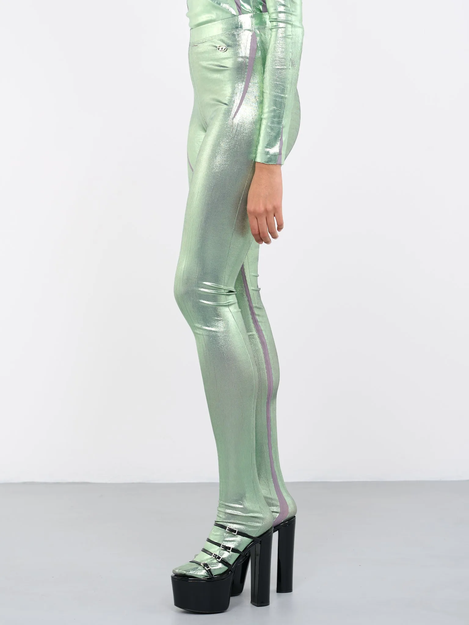 P-Koll-H1 Metallic Leggings (P-KOLL-H1-LIGHT-GREEN) sold by lorenzo product image thumbnail 2