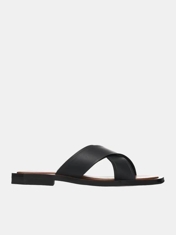 Cross Sandals (WBM40511C-17030-999-BLACK) sold by lorenzo