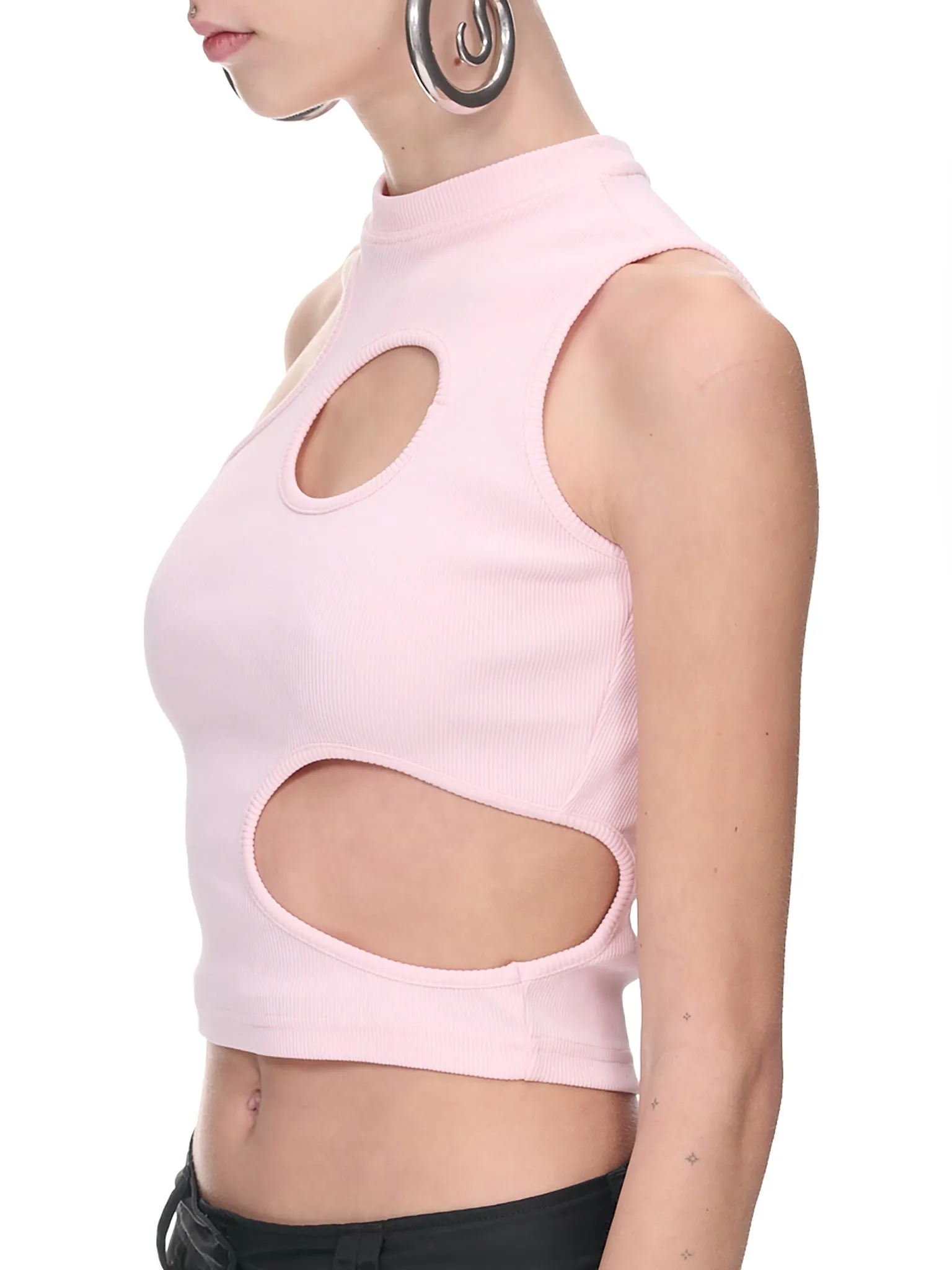 Cell Tank Top (S23-RTW-016-ORGANIC-JADE) sold by lorenzo product image thumbnail 4