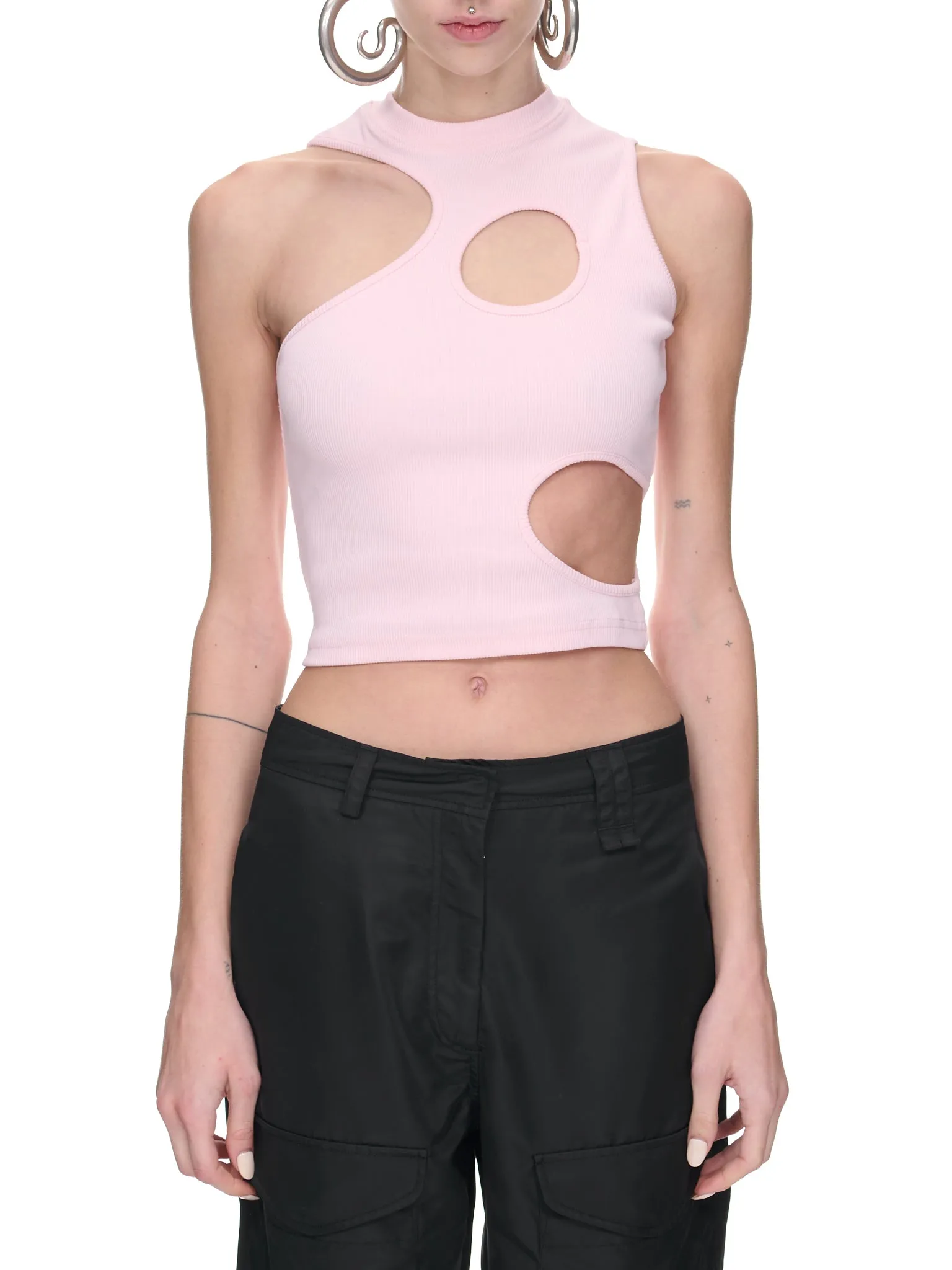 Cell Tank Top (S23-RTW-016-ORGANIC-JADE) sold by lorenzo